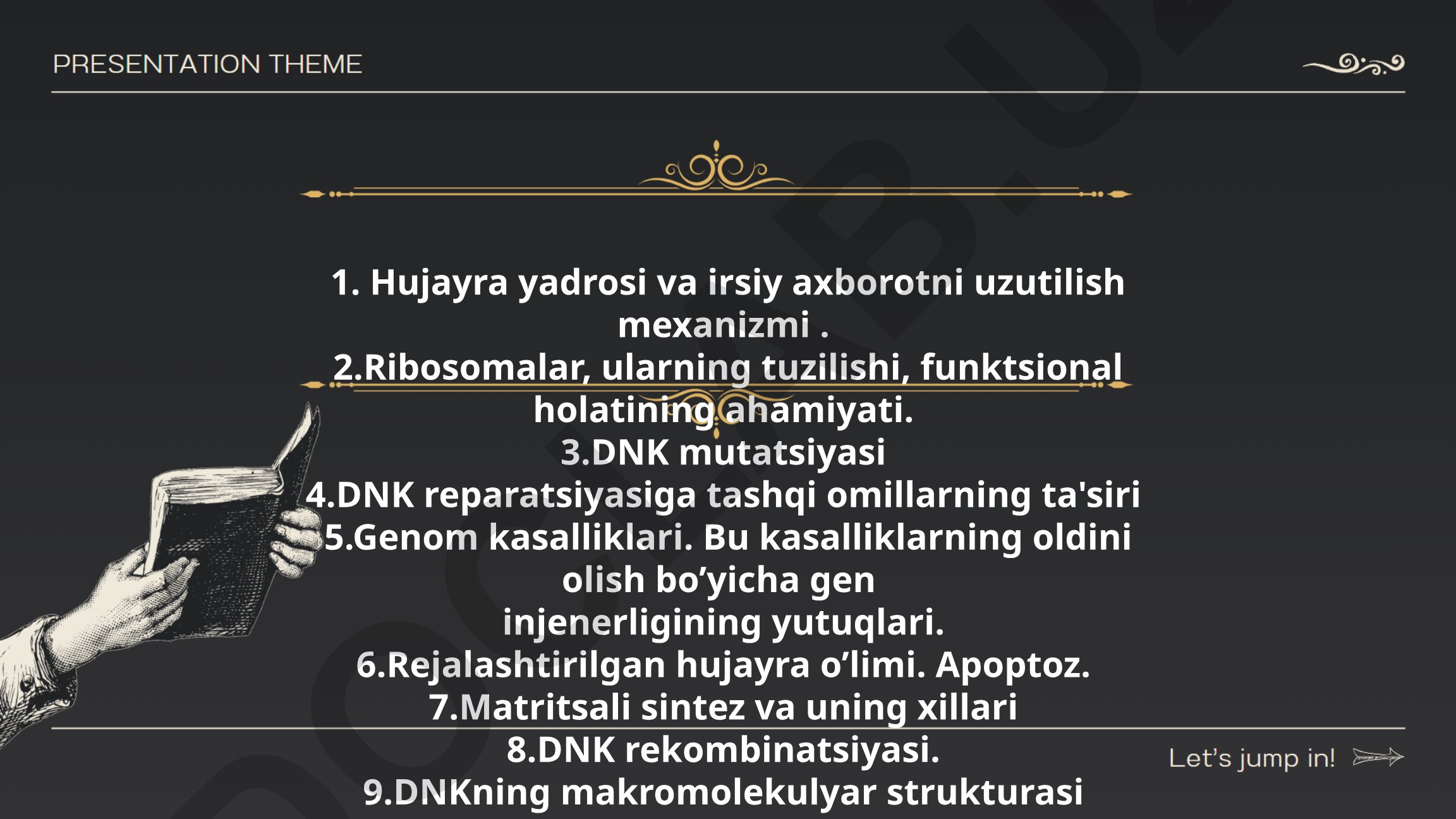Hujayra yadrosi, DNK va RNK tuzilishi, genetik jarayonlar