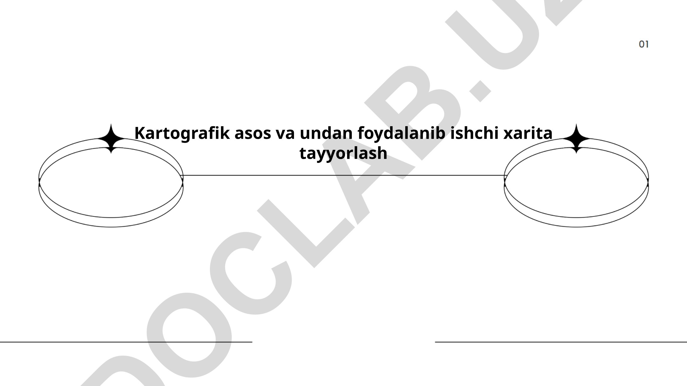 Kartografik asos va undan foydalanib ishchi xarita tayyorlash