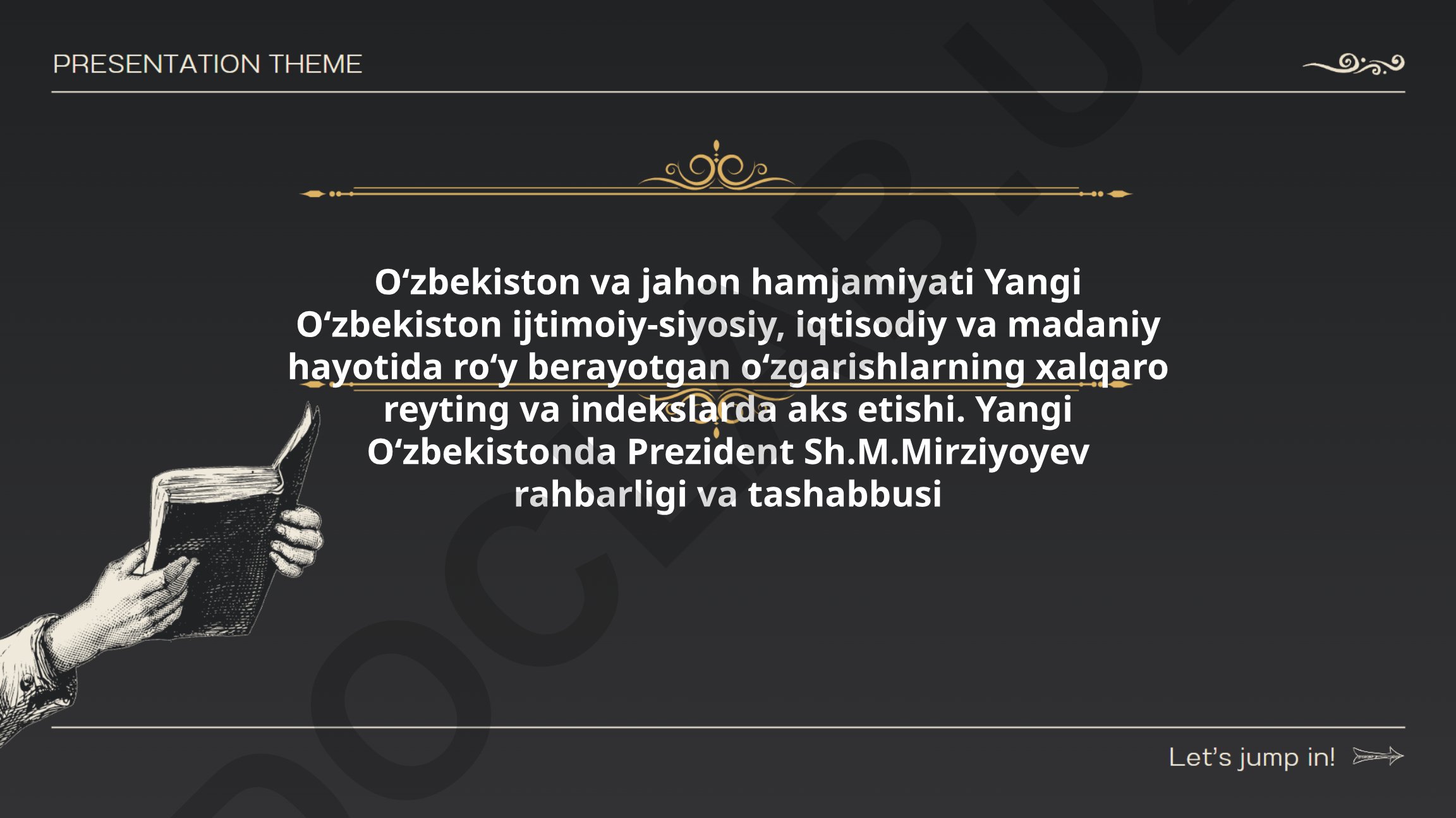 Yangi O'zbekiston islohotlari va xalqaro reytinglardagi o'zgarishlar
