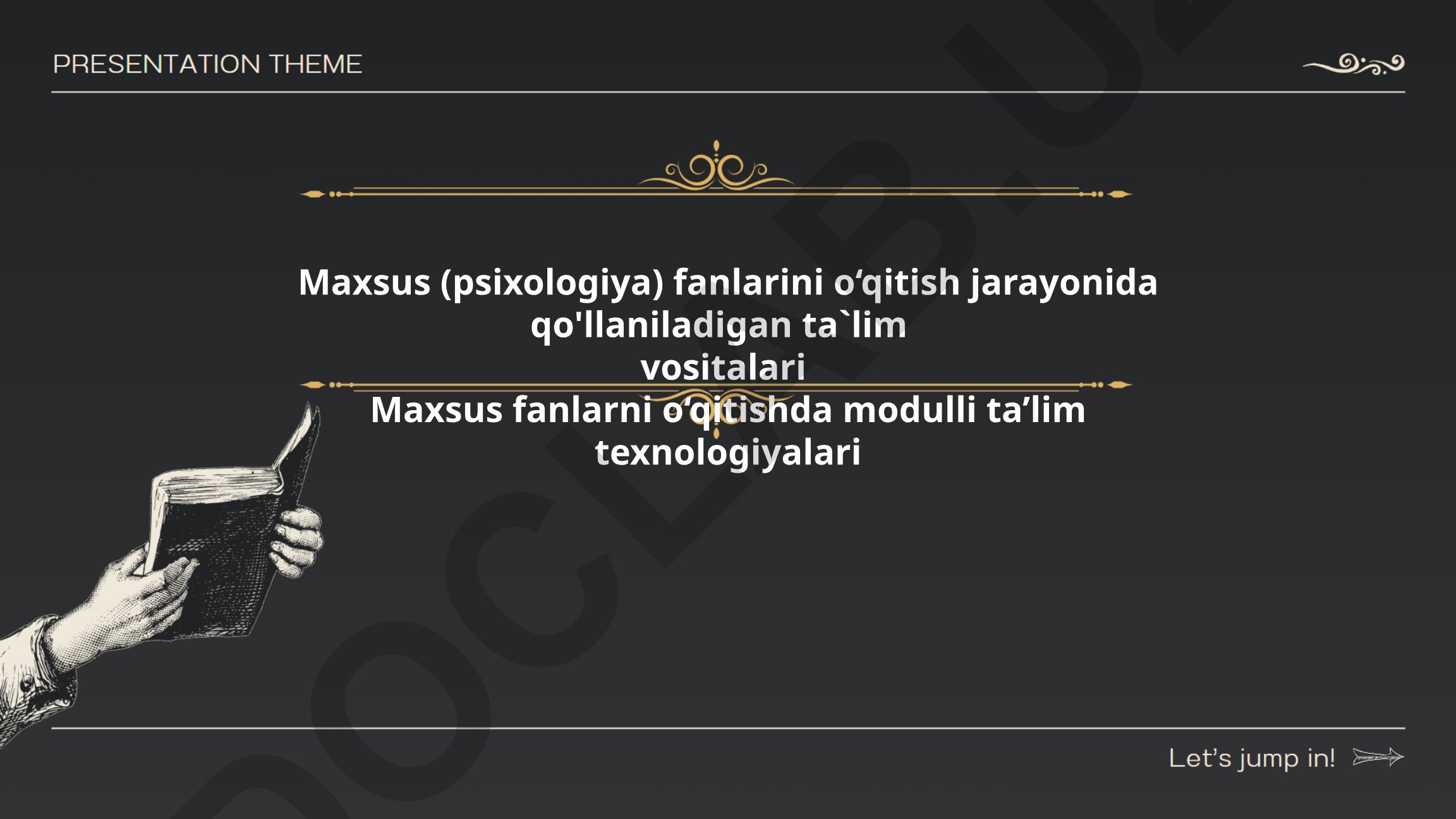Maxsus psixologiya fanlarida modulli ta'lim texnologiyalari