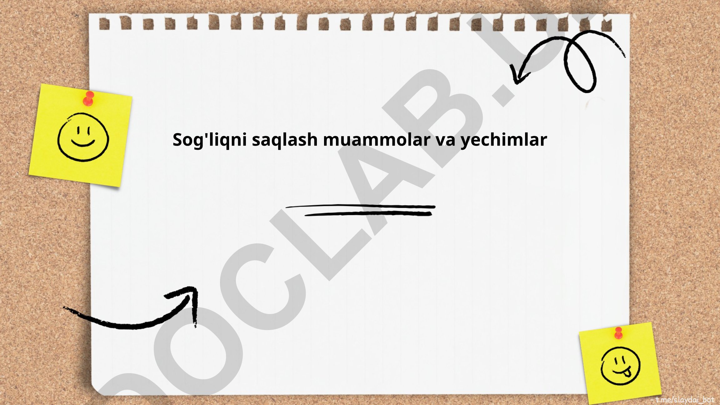 Sog'liqni saqlash muammolari va yechimlar