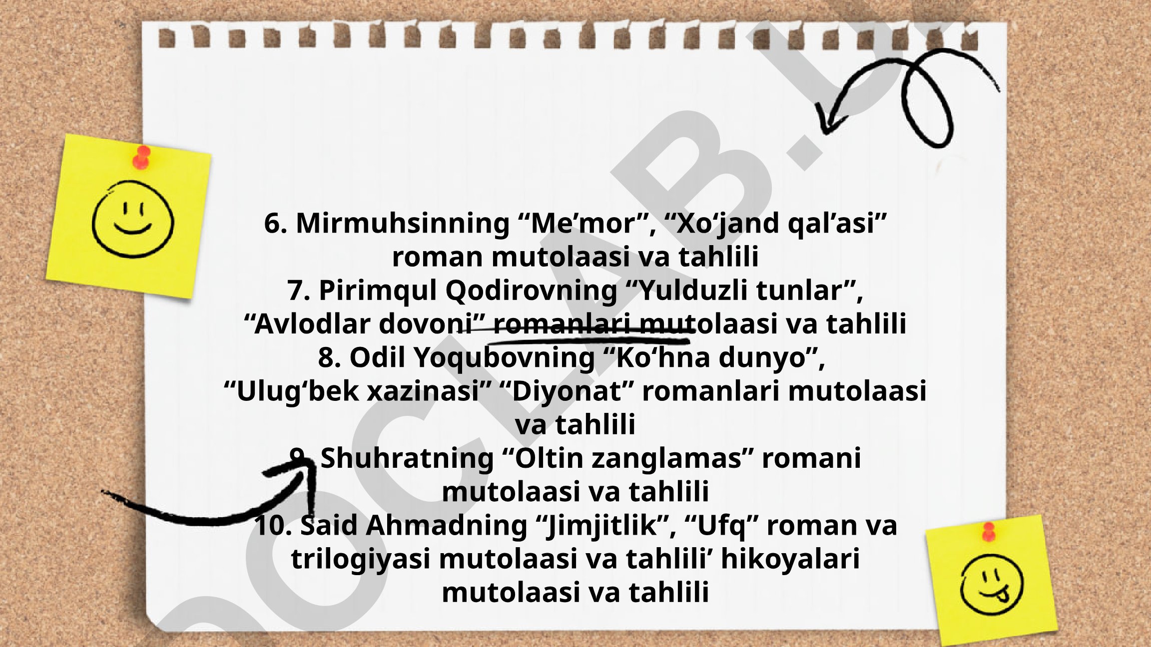 O'zbek adabiyotida romanlar mutolaasi va tahlili