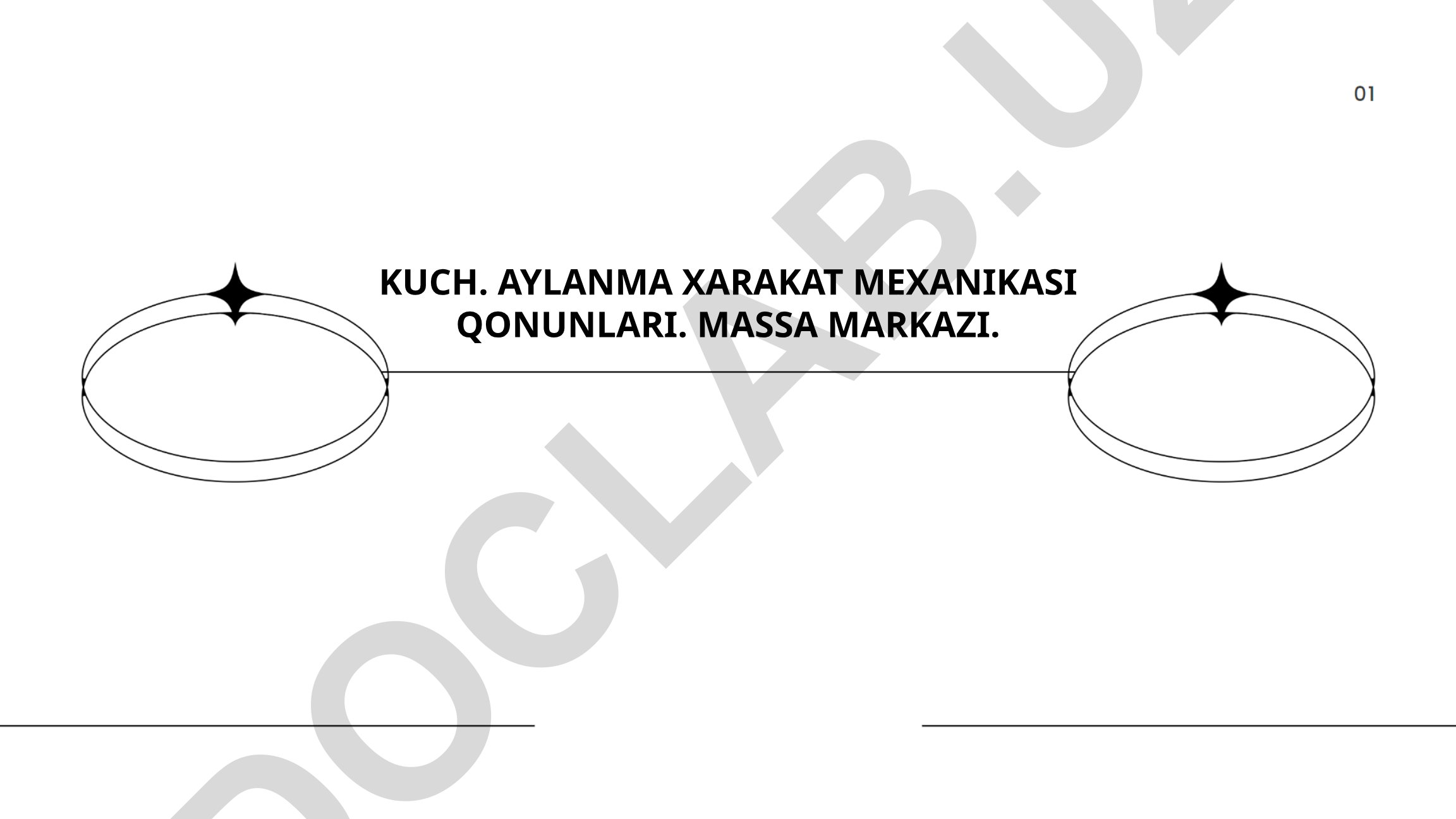 Kuch va aylanma harakat mexanikasi qonunlari