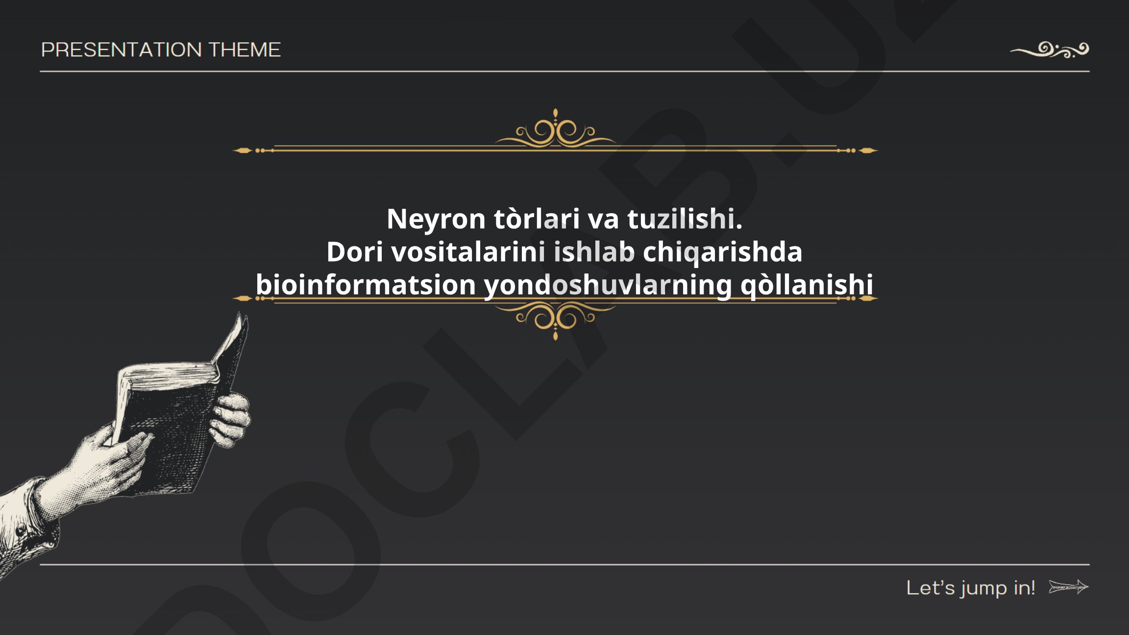Neyron tòrlari va tuzilishi. Dori vositalarini ishlab chiqarishda bioinformatsion yondoshuvlarning qòllanishi