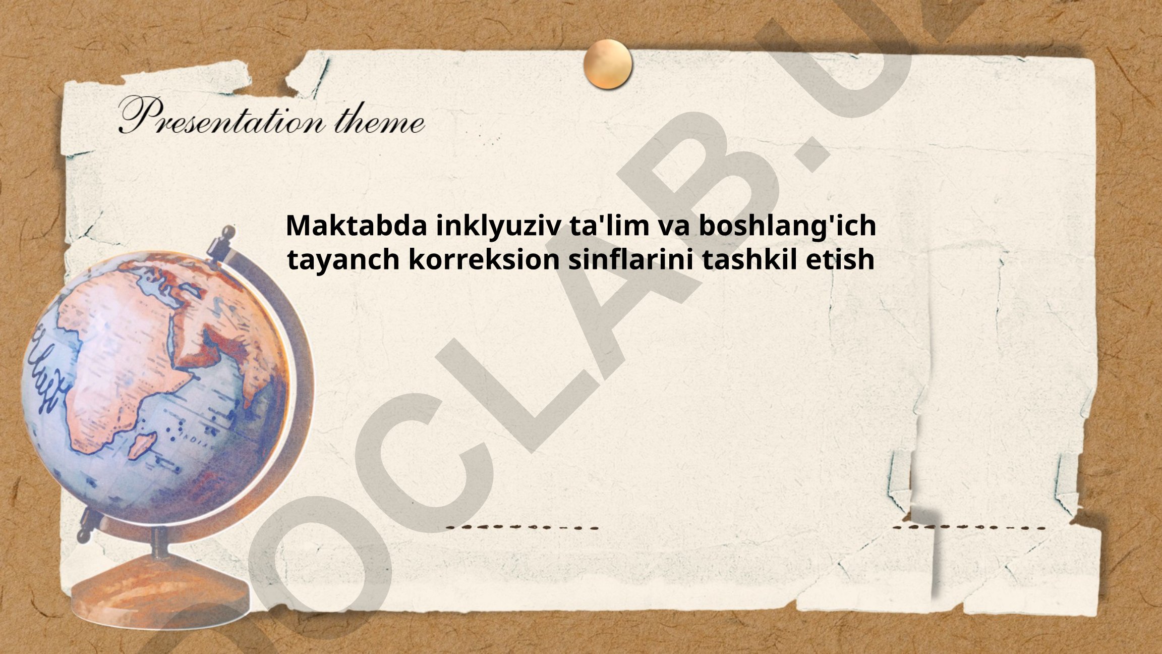 Maktabda inklyuziv ta'lim va boshlang'ich tayanch korreksion sinflarini tashkil etish