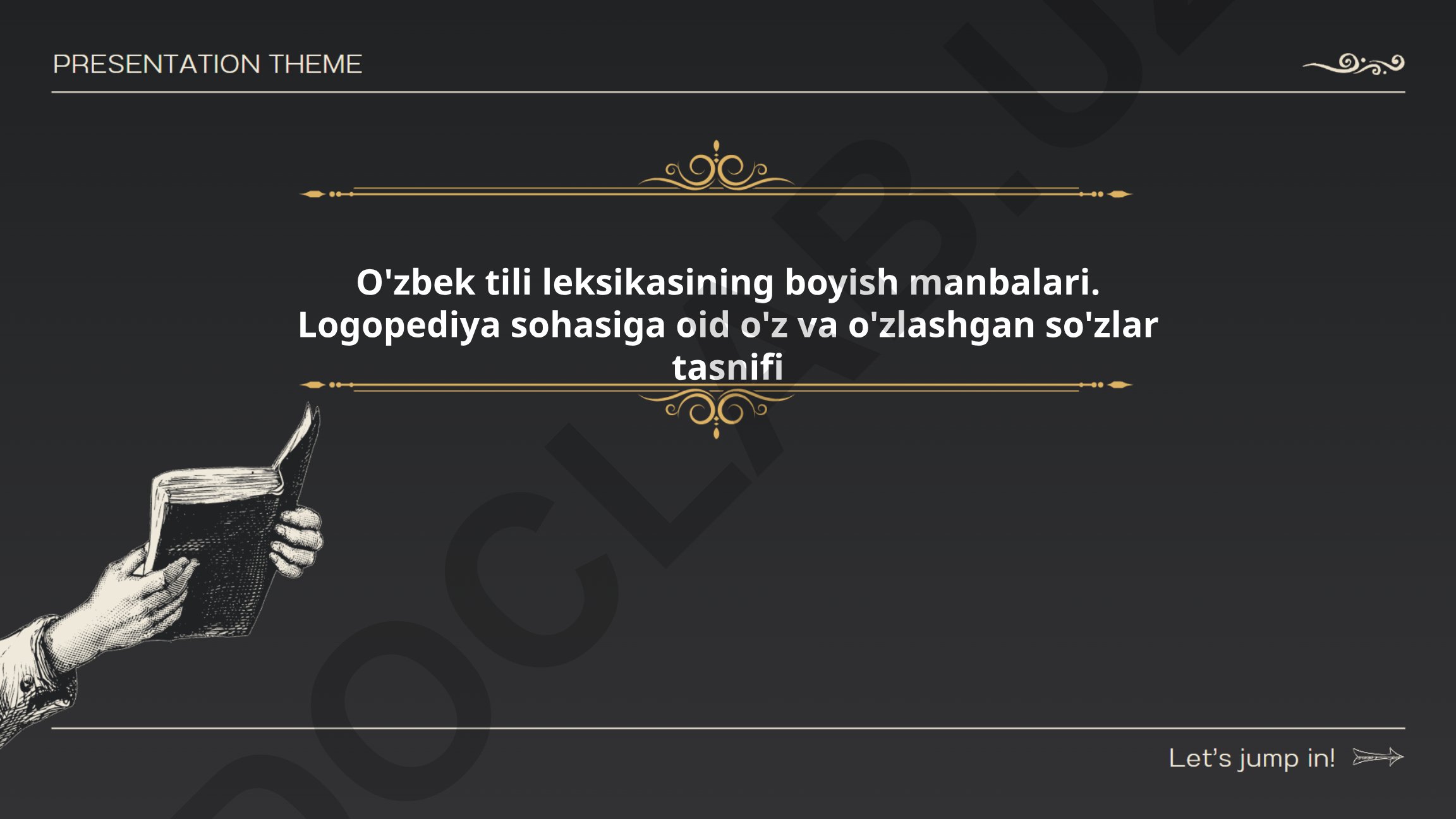 O'zbek tili leksikasining boyish manbalari va logopediya sohasidagi so'zlar tasnifi
