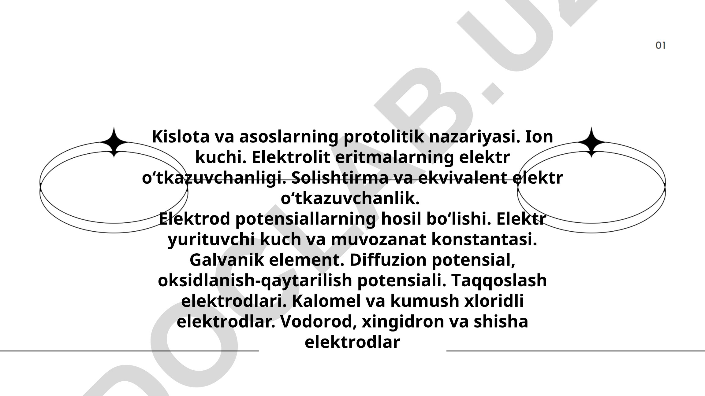Kislota va asoslarning protolitik nazariyasi va elektrokimyoviy jarayonlar