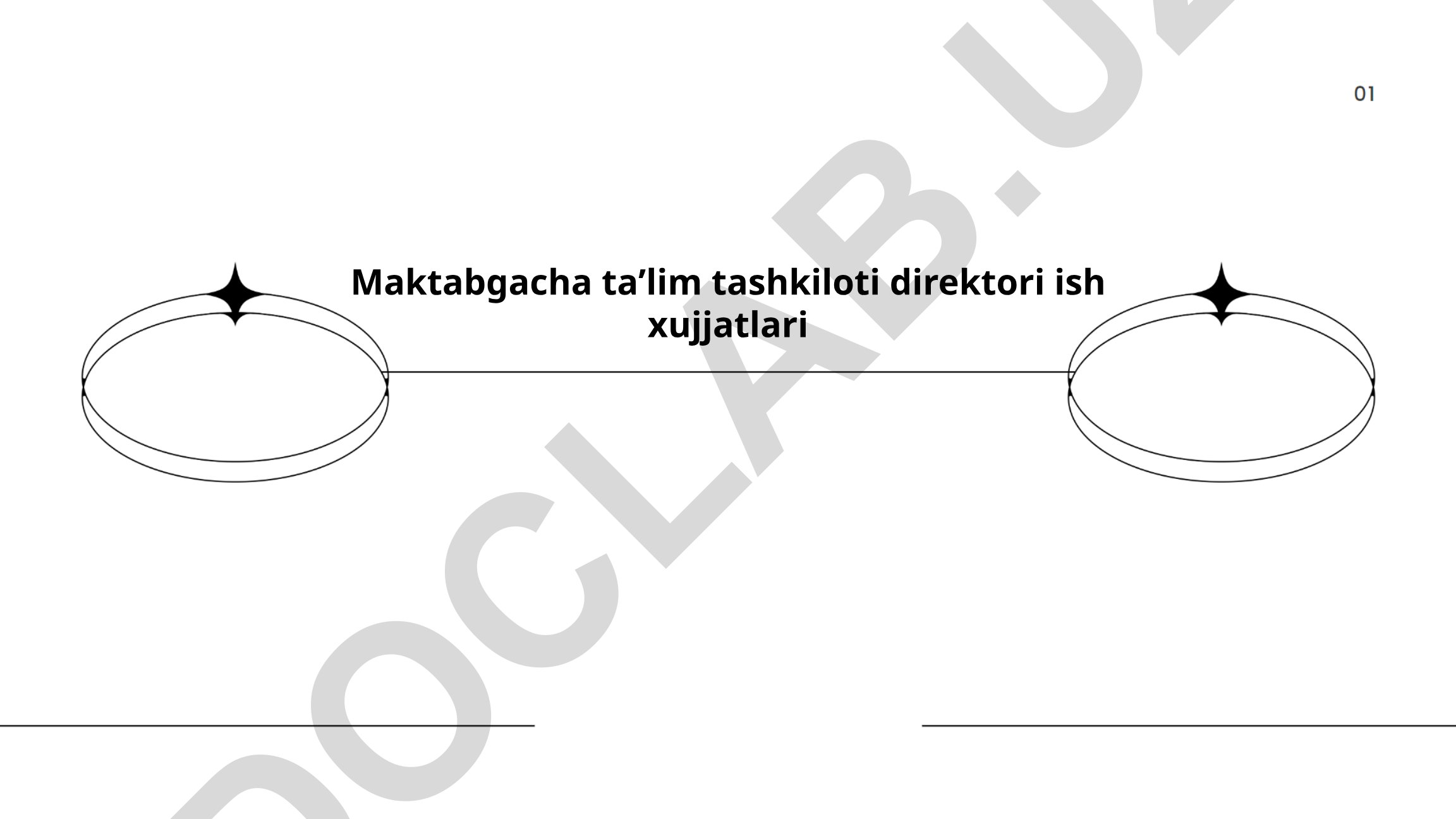 Maktabgacha taʼlim tashkiloti direktori ish xujjatlari