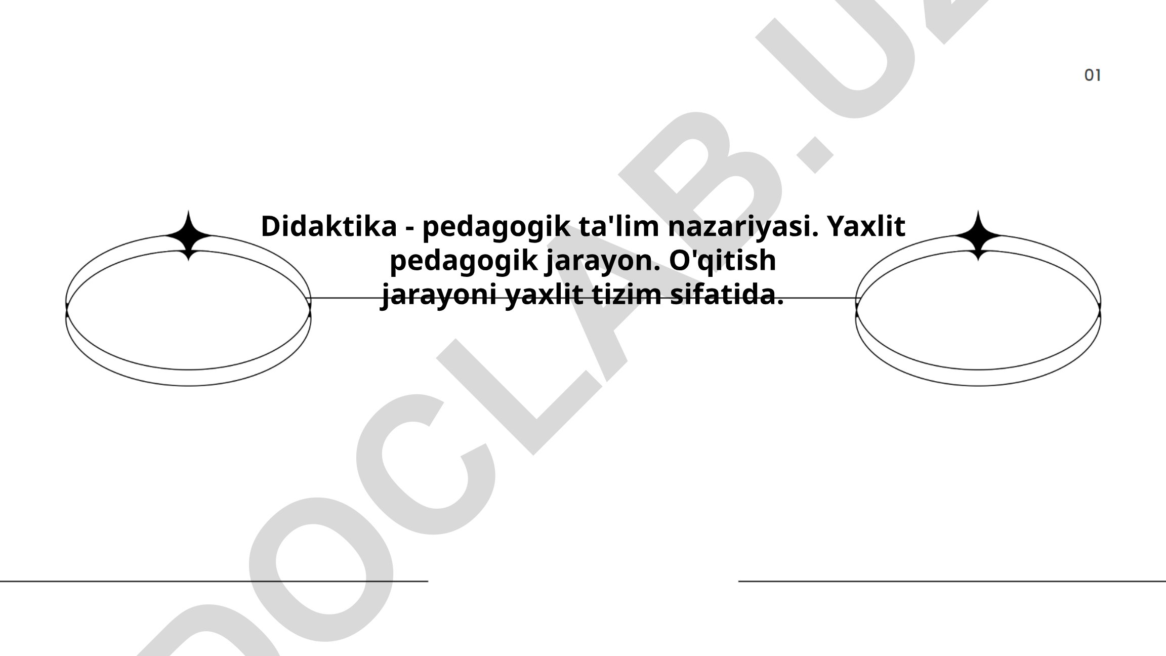 Didaktikaning nazariy asoslari va pedagogik texnologiyalar