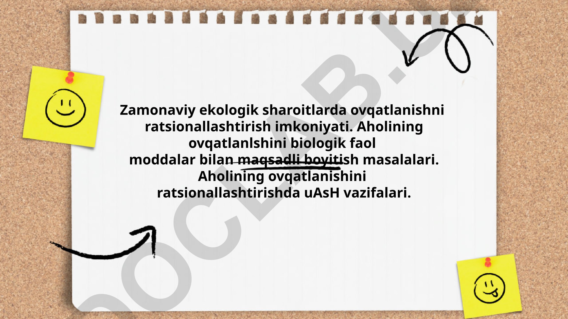 Zamonaviy ekologik sharoitlarda ovqatlanishni ratsionallashtirish imkoniyati