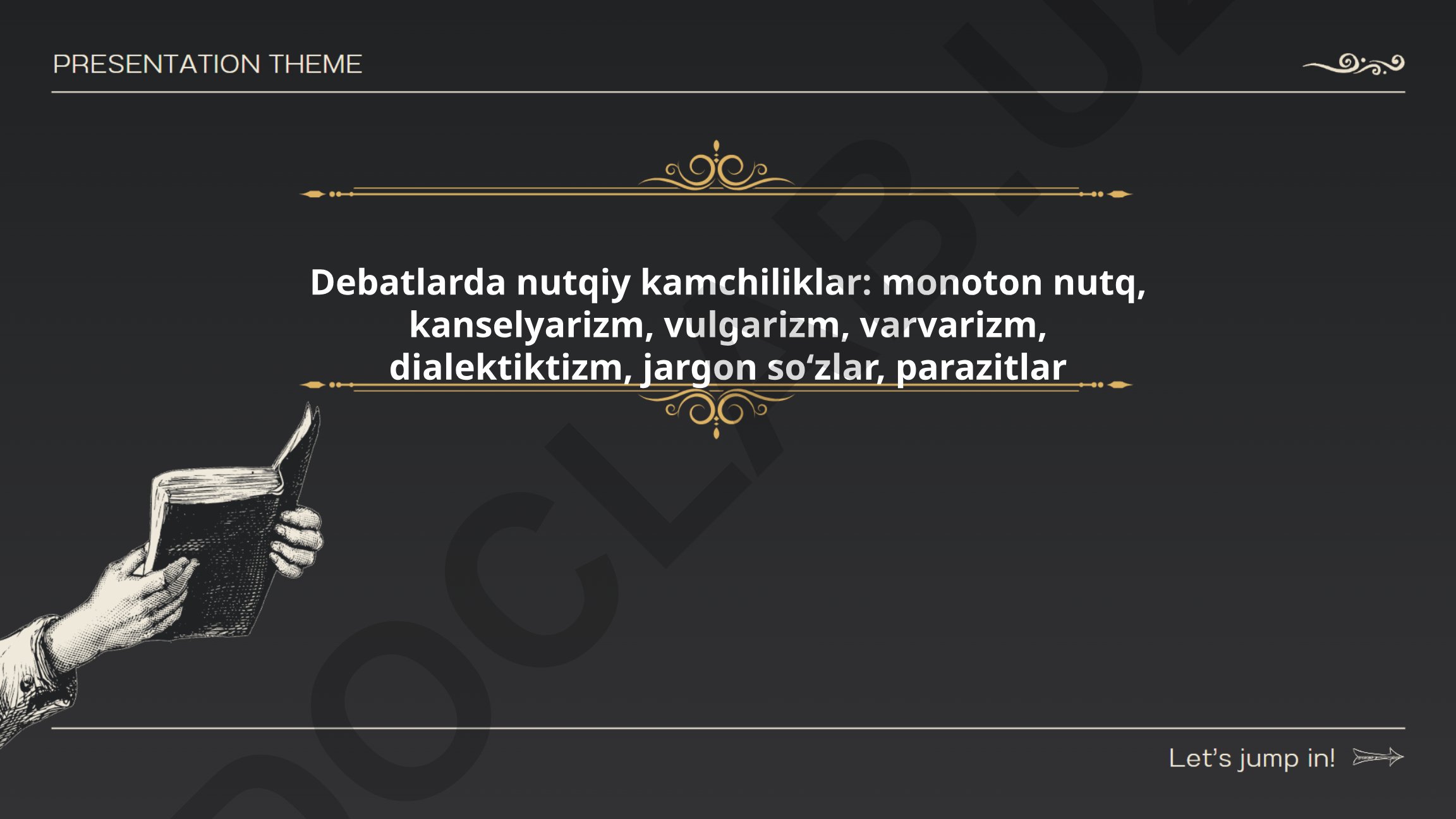 Debatlarda nutqiy kamchiliklar