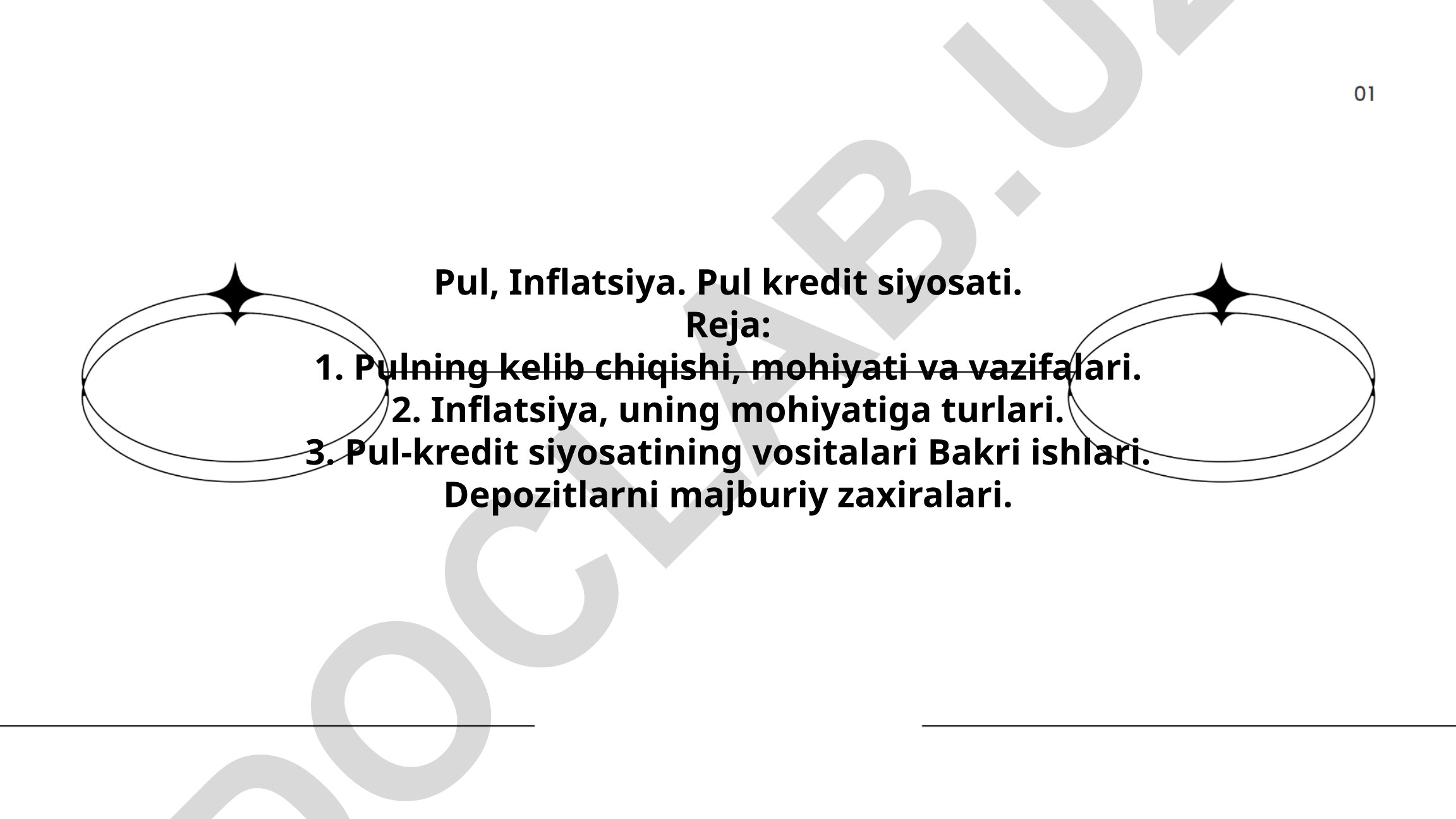 Pul, inflatsiya va pul-kredit siyosati