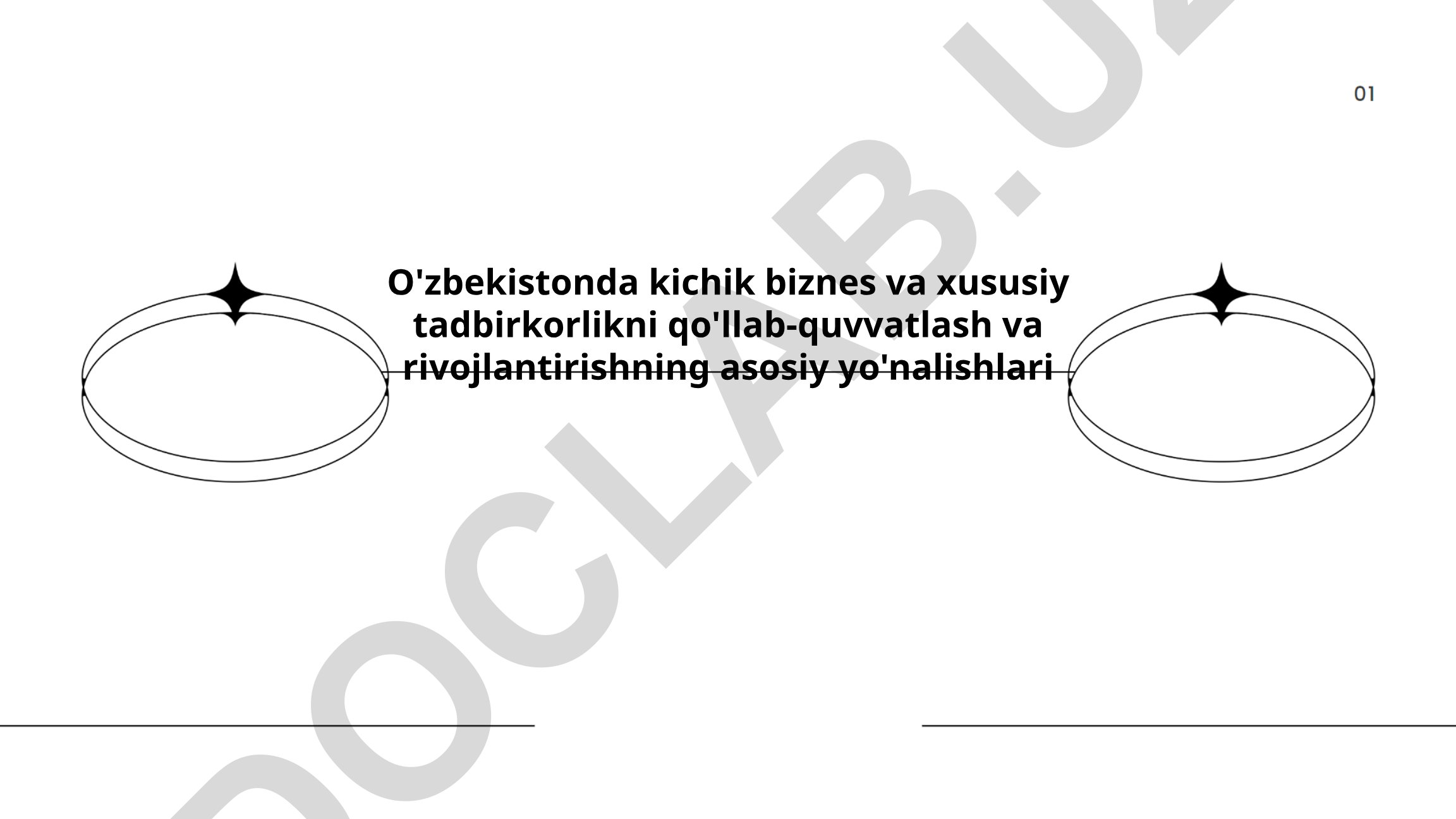 O'zbekistonda kichik biznes va xususiy tadbirkorlikni qo'llab-quvvatlash va rivojlantirish