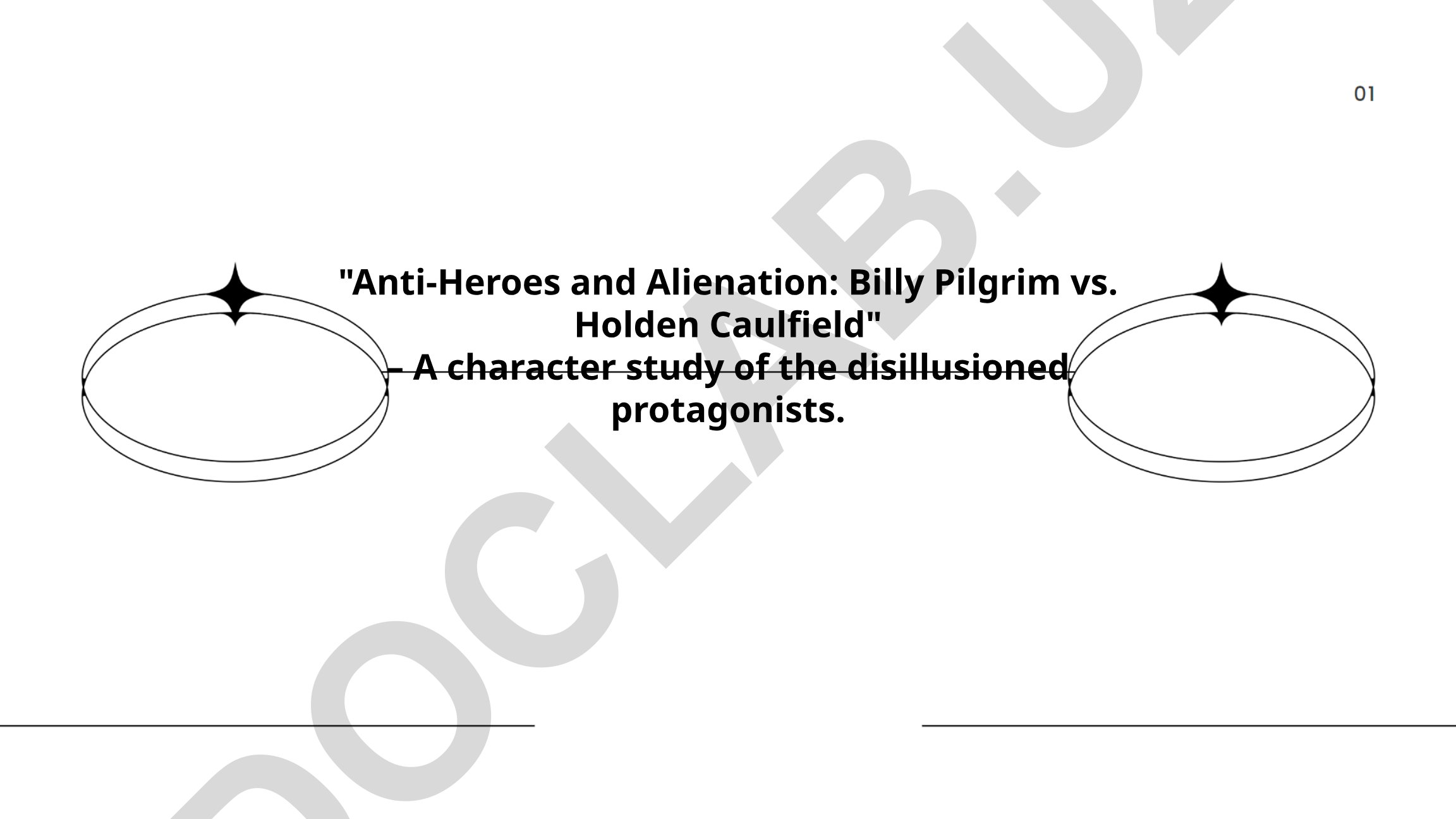 Anti-Heroes and Alienation: Billy Pilgrim vs. Holden Caulfield