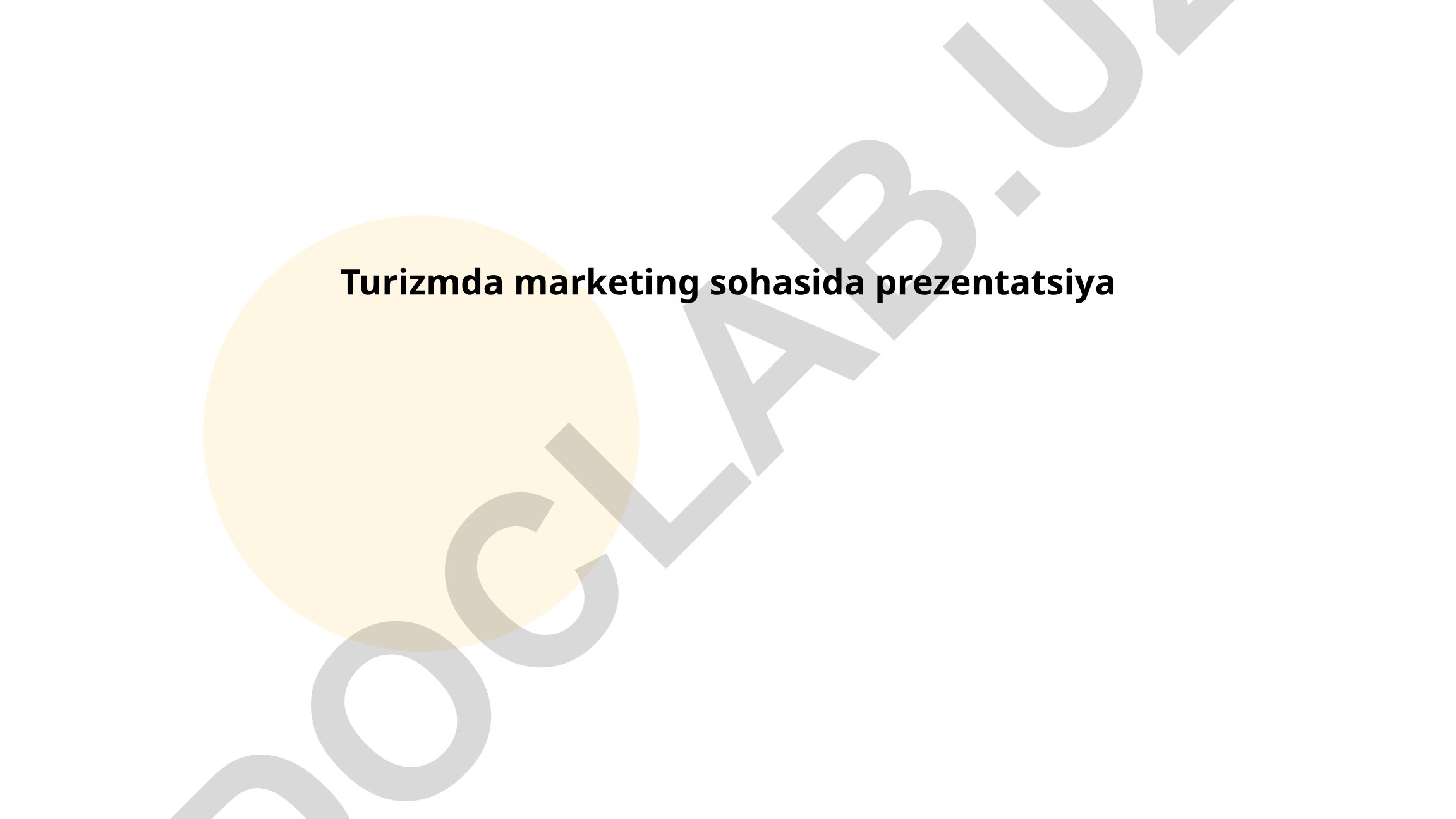 Turizmda marketing strategiyalari va raqamli texnologiyalar