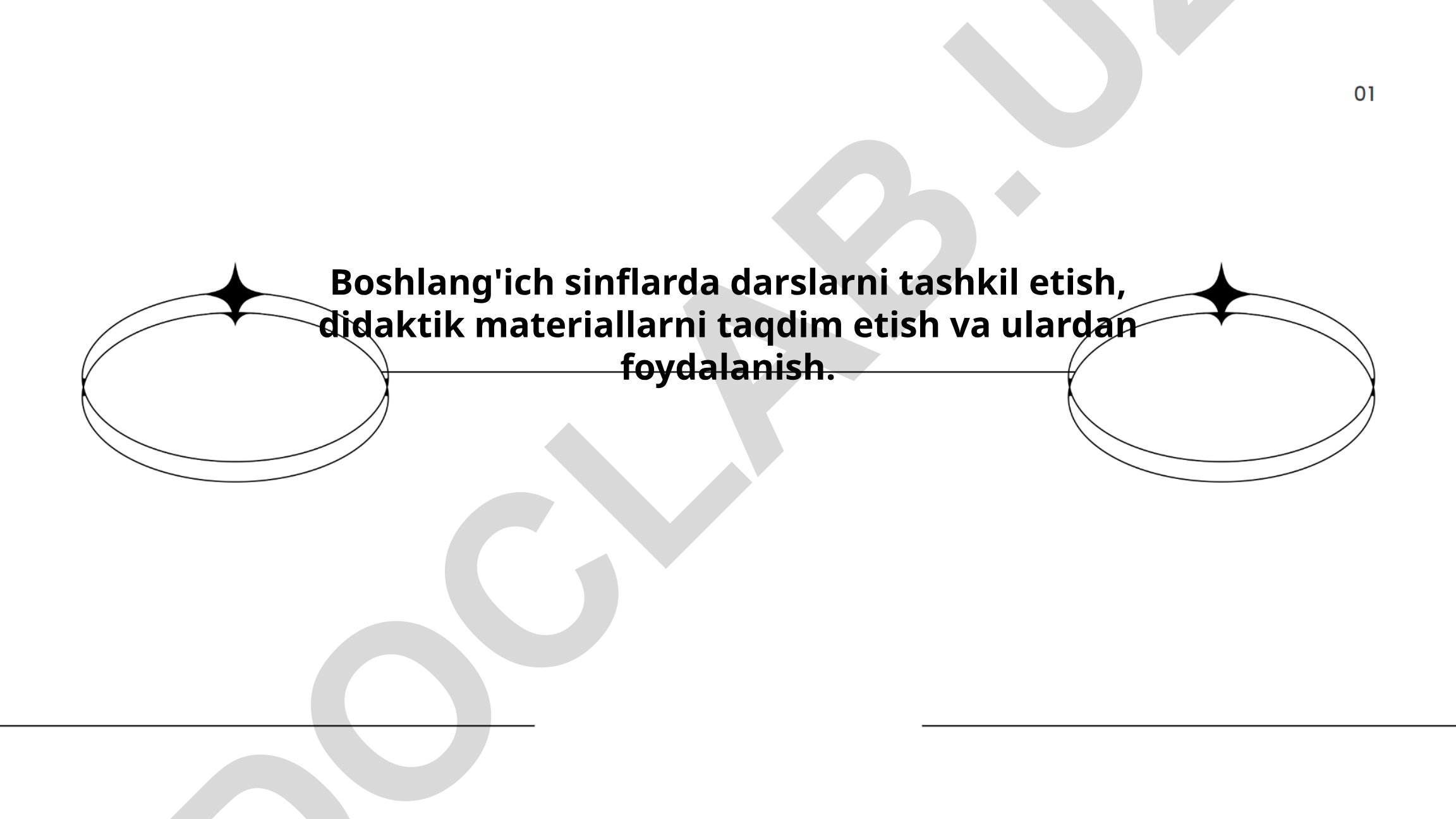 Boshlang'ich sinflarda darslarni tashkil etish va didaktik materiallardan foydalanish
