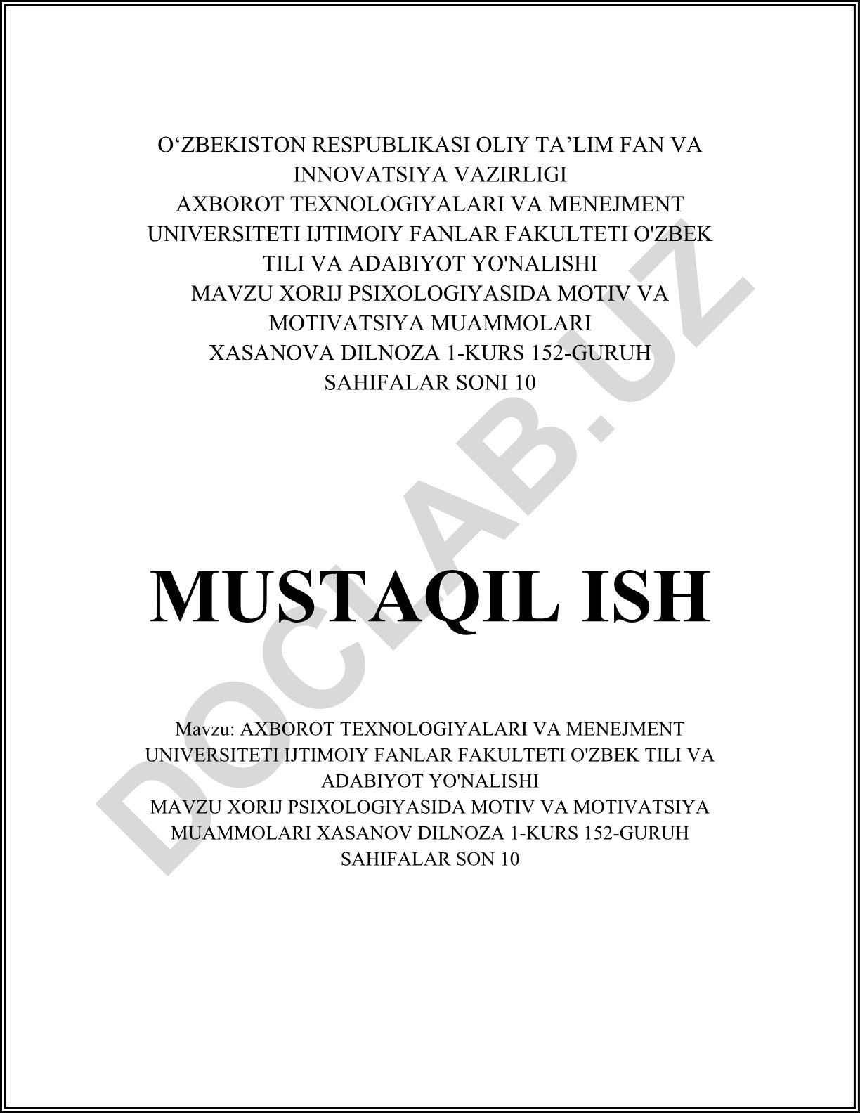 Xorij psixologiyasida motiv va motivatsiya muammolari