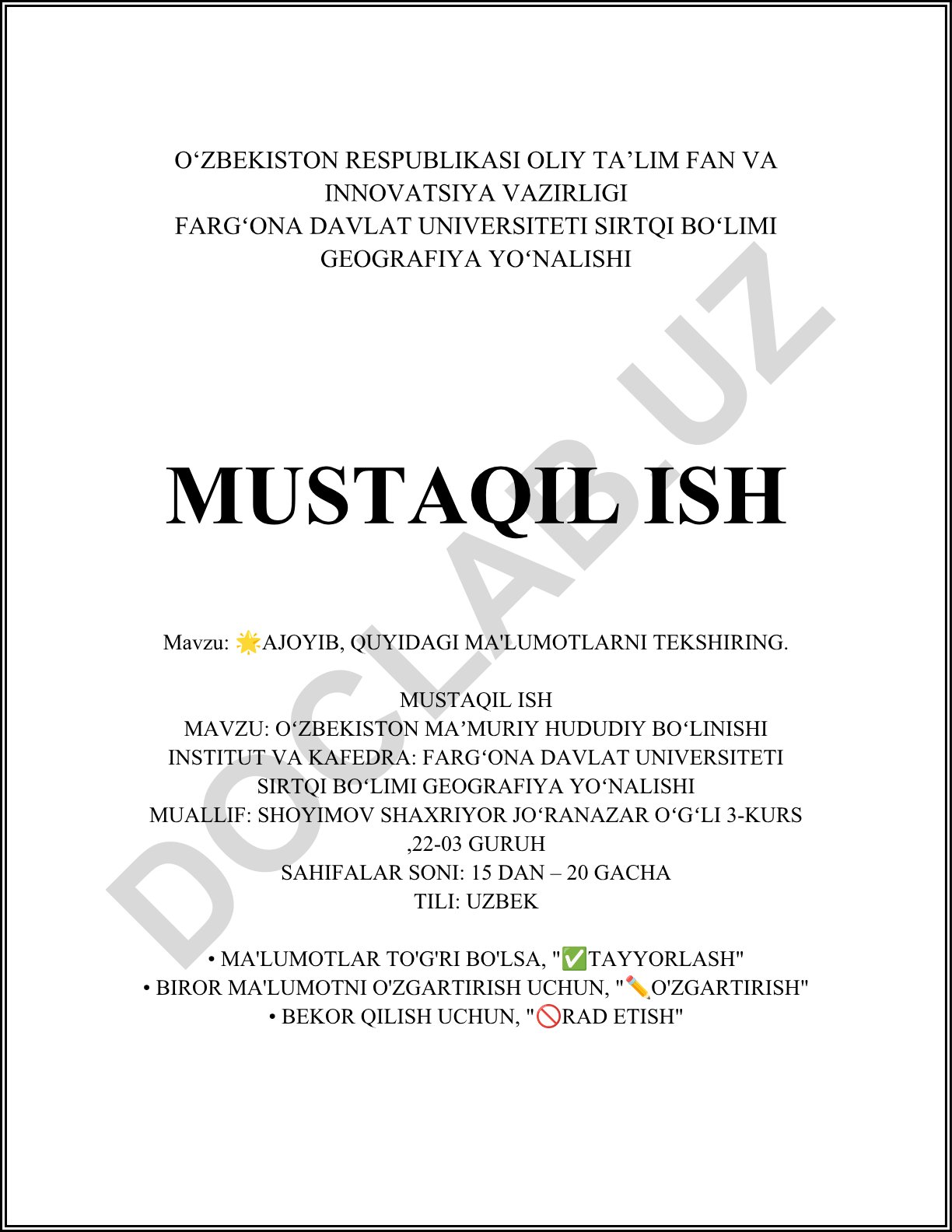 O'zbekiston ma'muriy hududiy bo'linishi