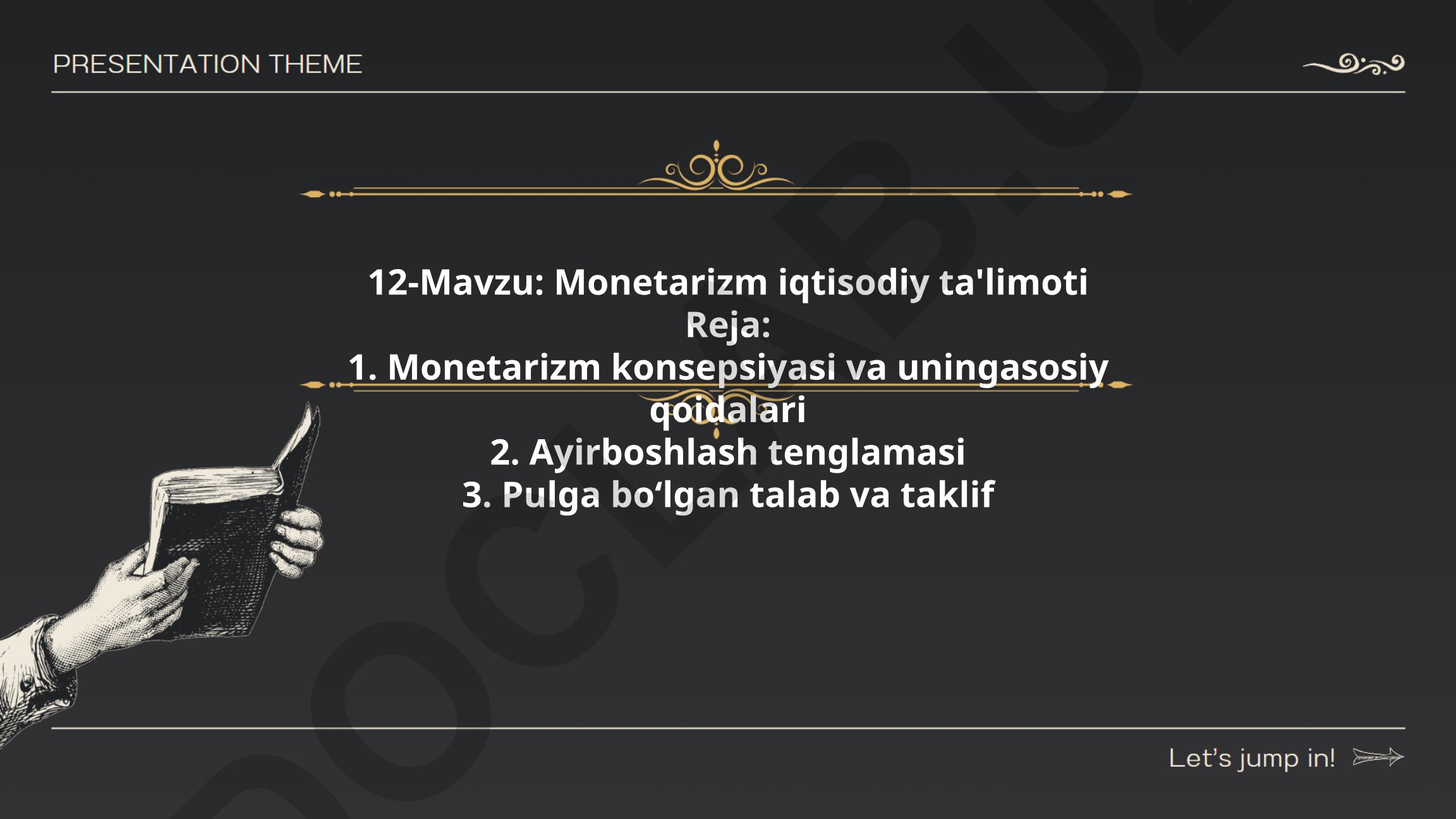 Monetarizm iqtisodiy ta'limoti