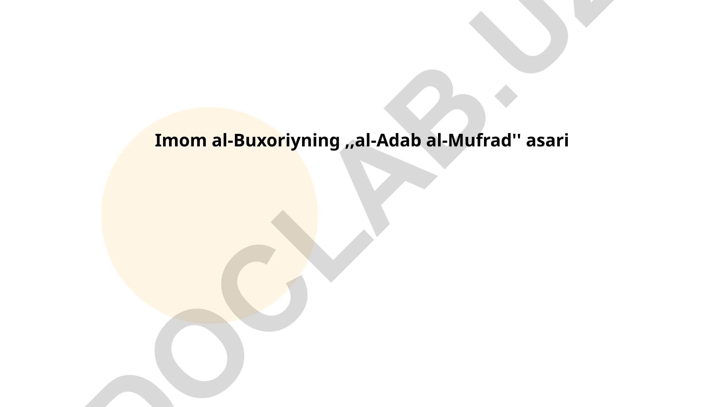 Bolalar va ota-onalarning huquqlari, mehr va muruvvat ta'limi