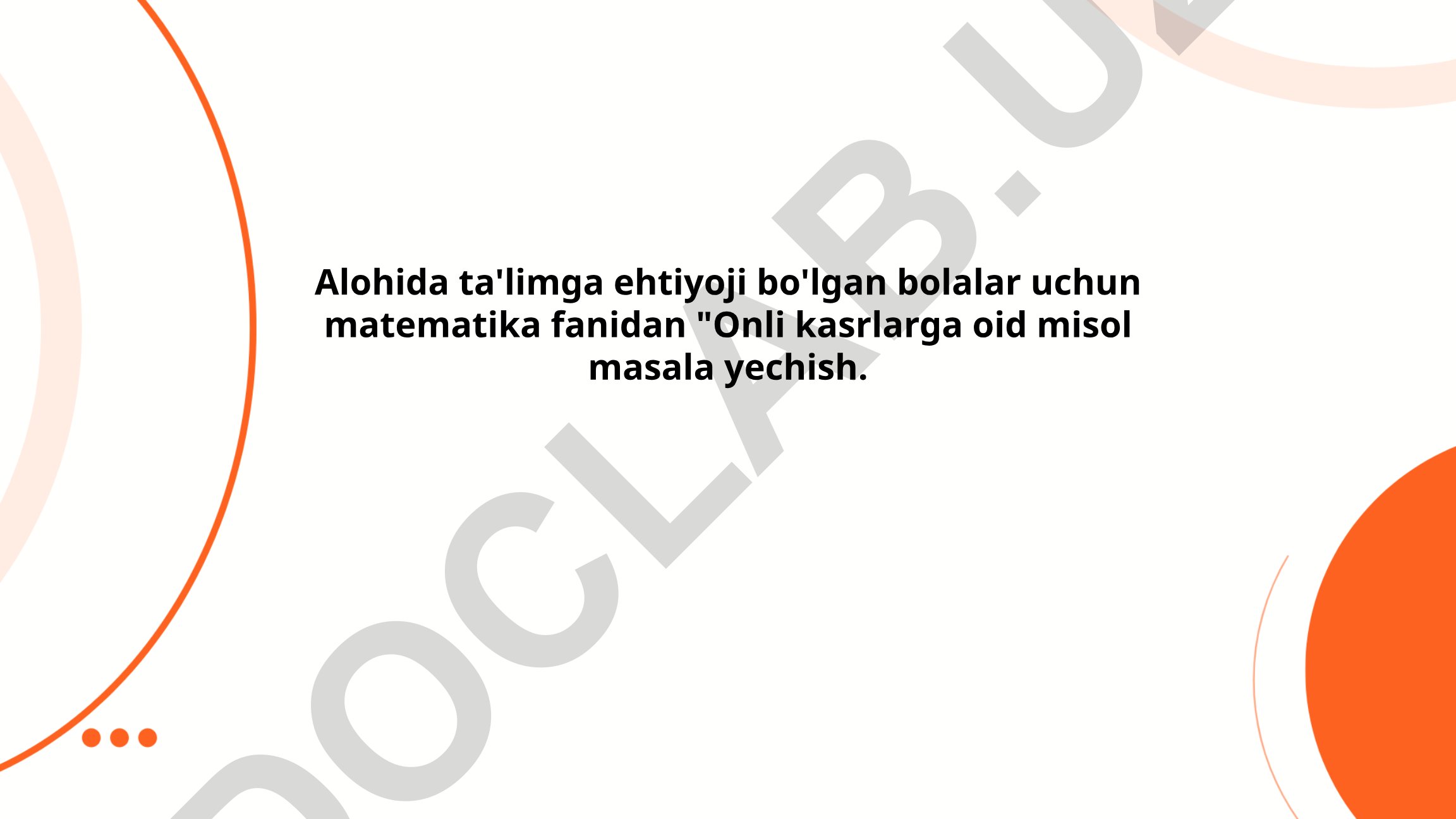 Onli kasrlar bilan amallar va misol masala yechish