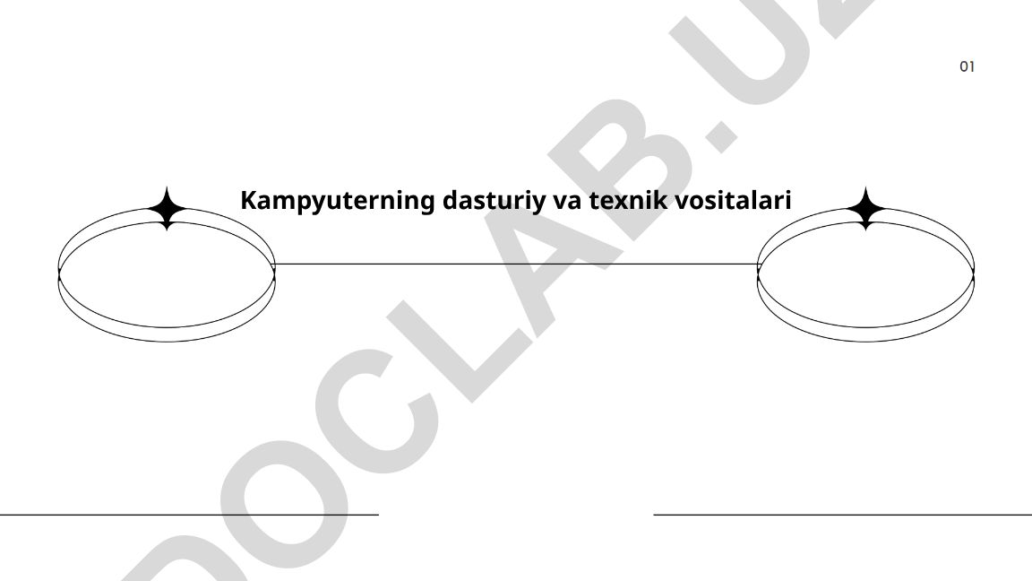 Kompyuterning dasturiy va texnik vositalari