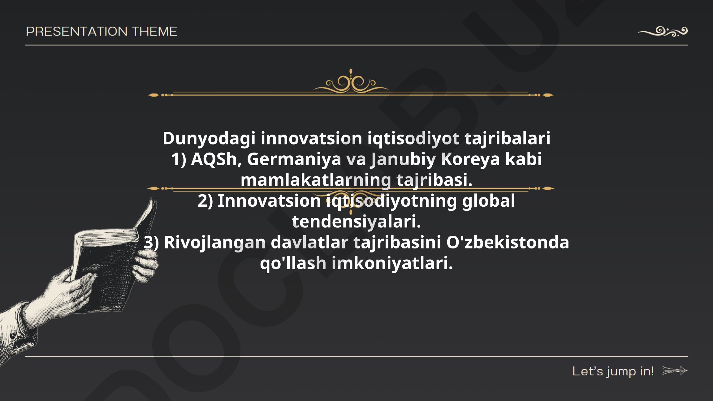 Dunyodagi innovatsion iqtisodiyot tajribalari va O'zbekistonda qo'llash imkoniyatlari