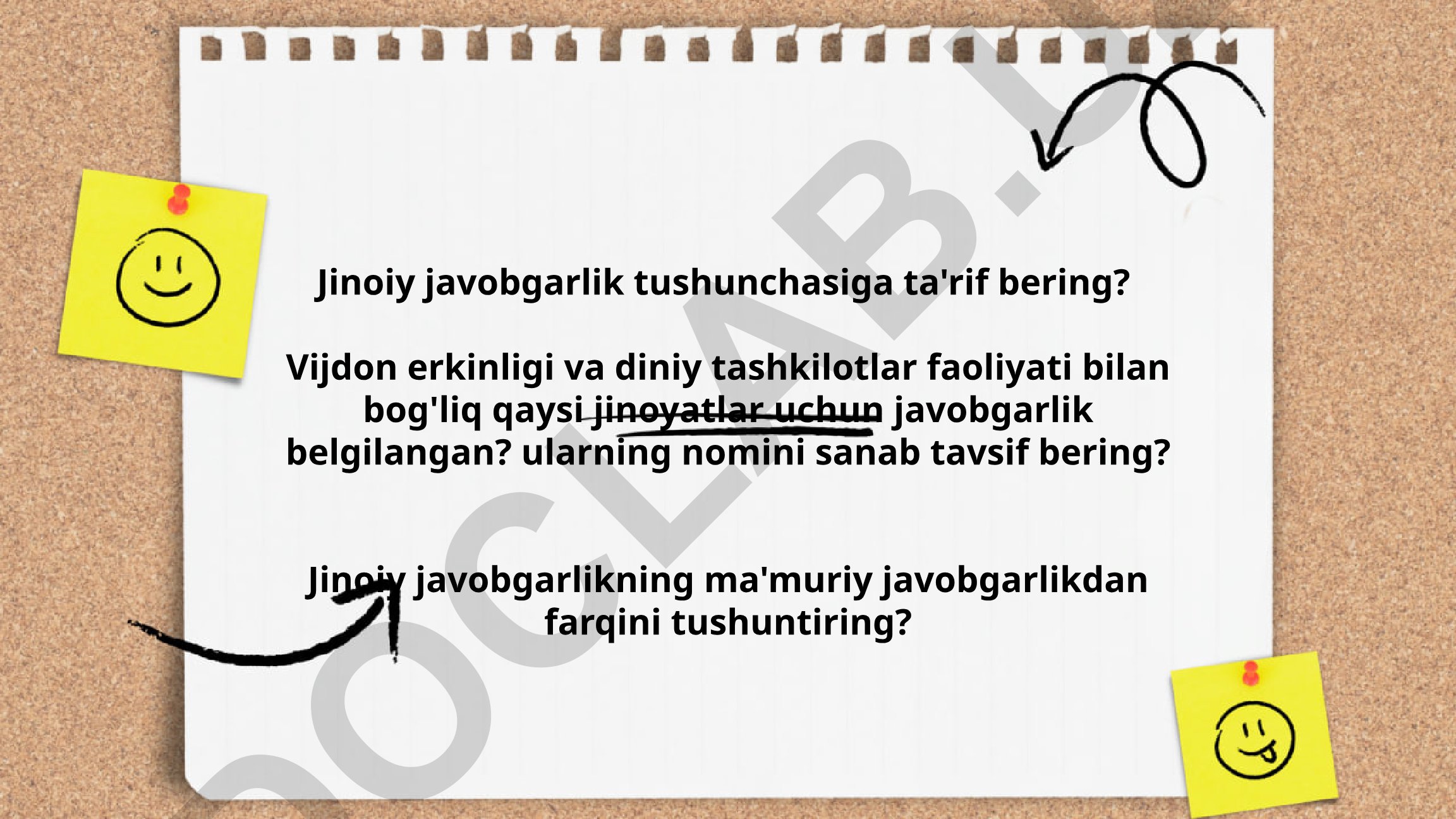 Jinoiy javobgarlik tushunchasi va vijdon erkinligi bilan bog'liq jinoyatlar
