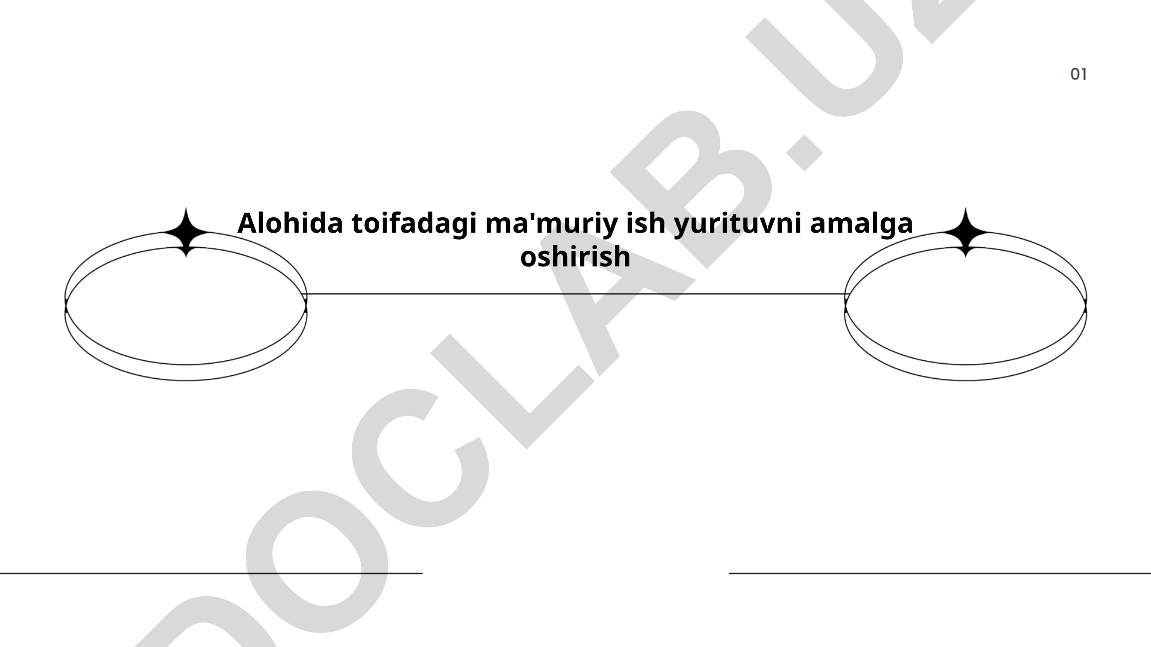 Alohida toifadagi ma'muriy ish yurituvni amalga oshirish