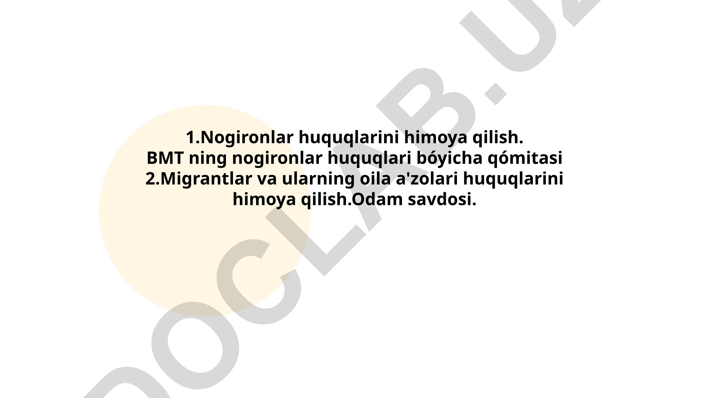 Nogironlar va migrantlar huquqlarini himoya qilish