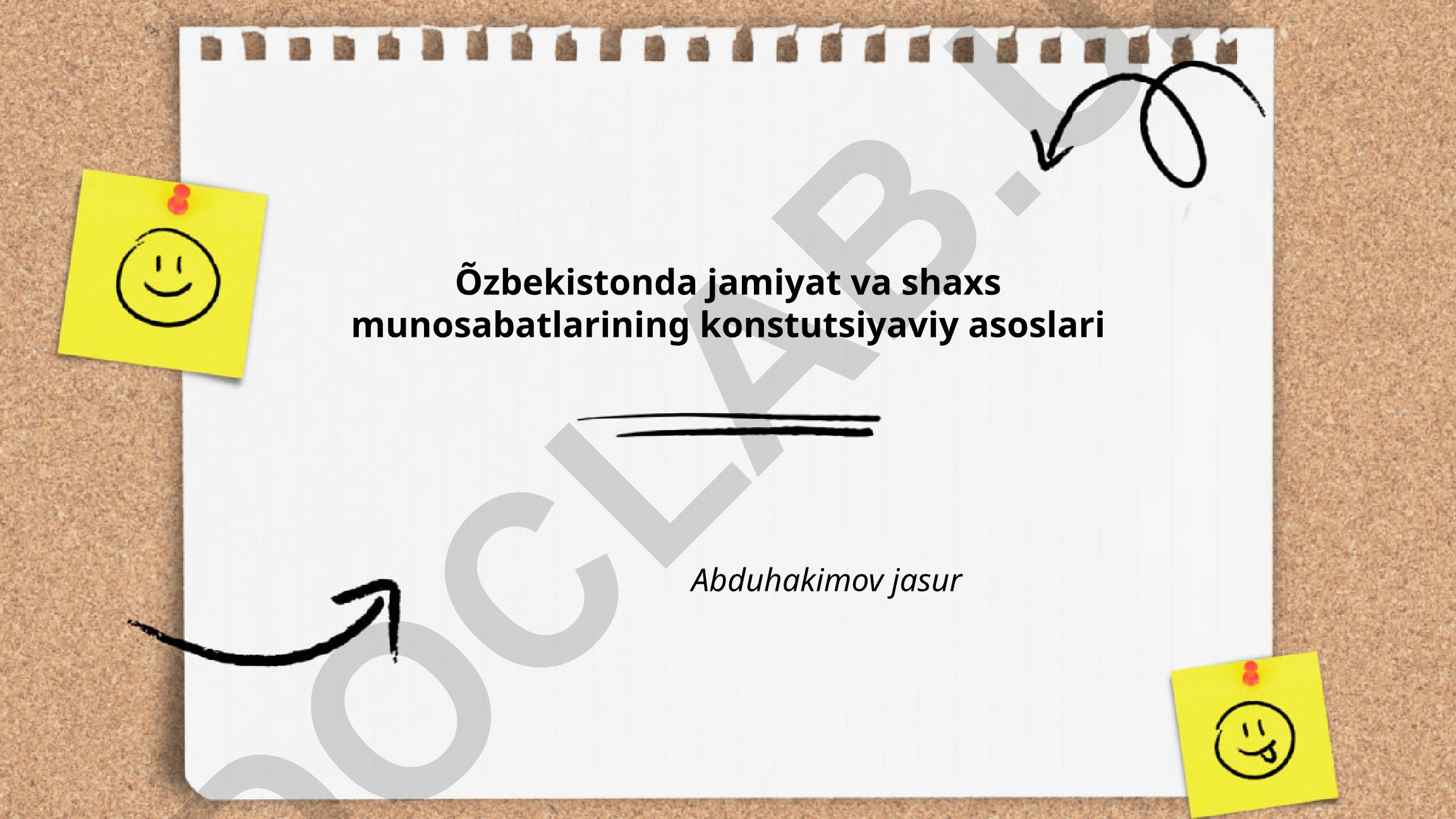 O'zbekistonda jamiyat va shaxs munosabatlarining konstitutsiyaviy asoslari