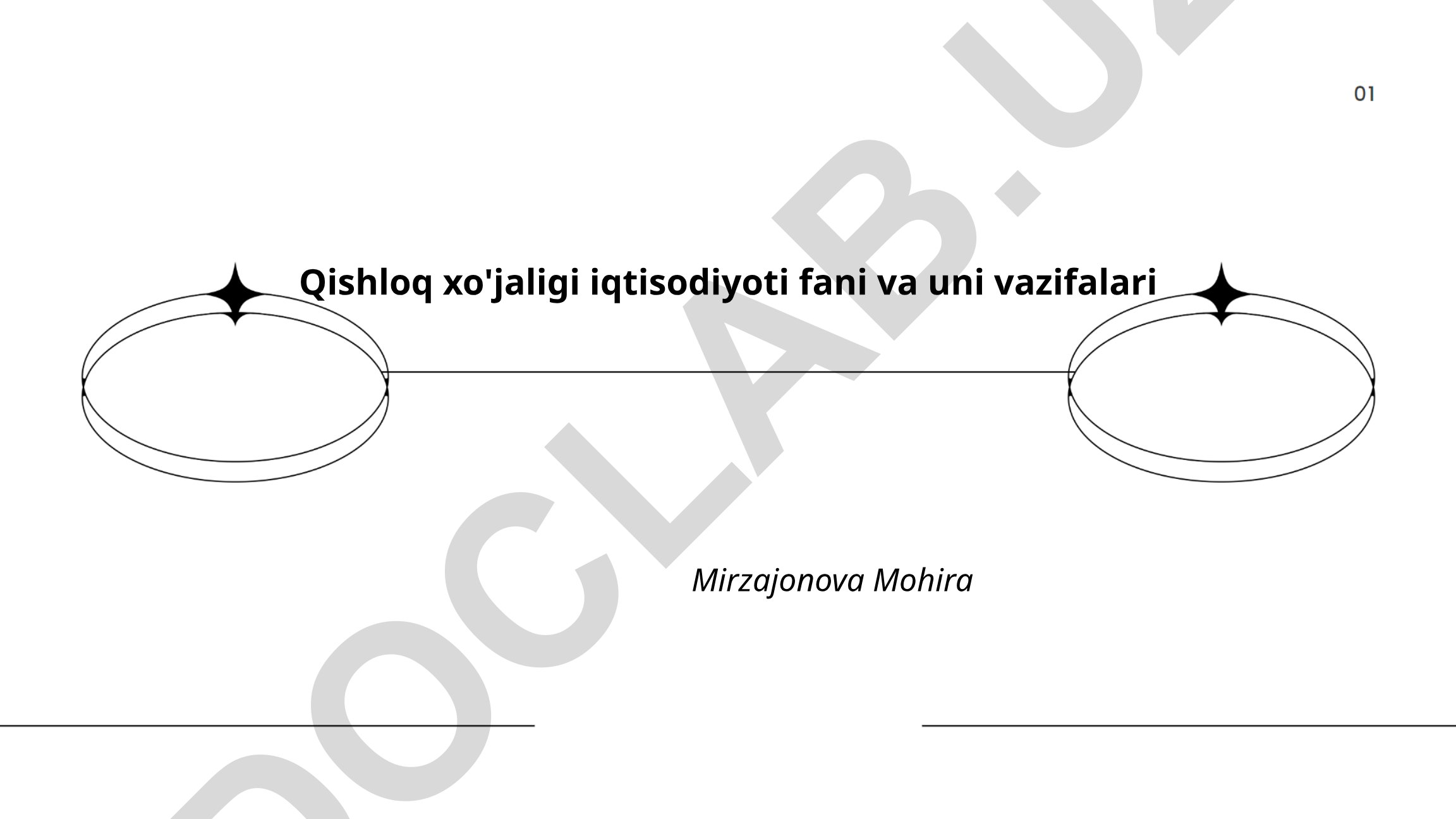 Qishloq xo'jaligi iqtisodiyoti fani va uni vazifalari