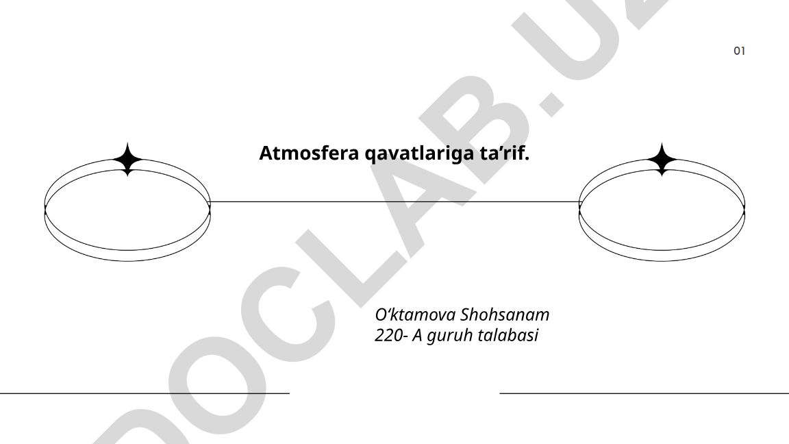 Atmosfera qavatlariga ta'rif