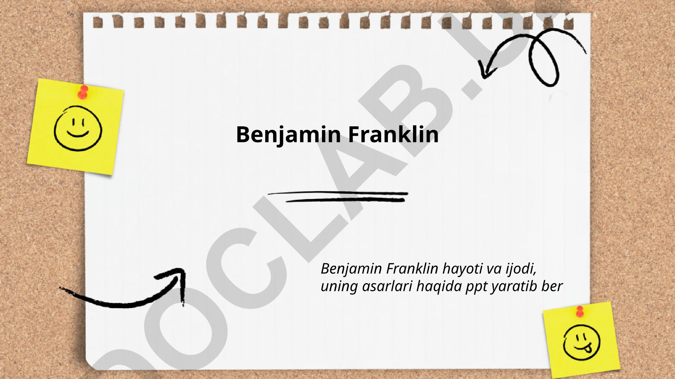 Benjamin Franklin hayoti va ijodi