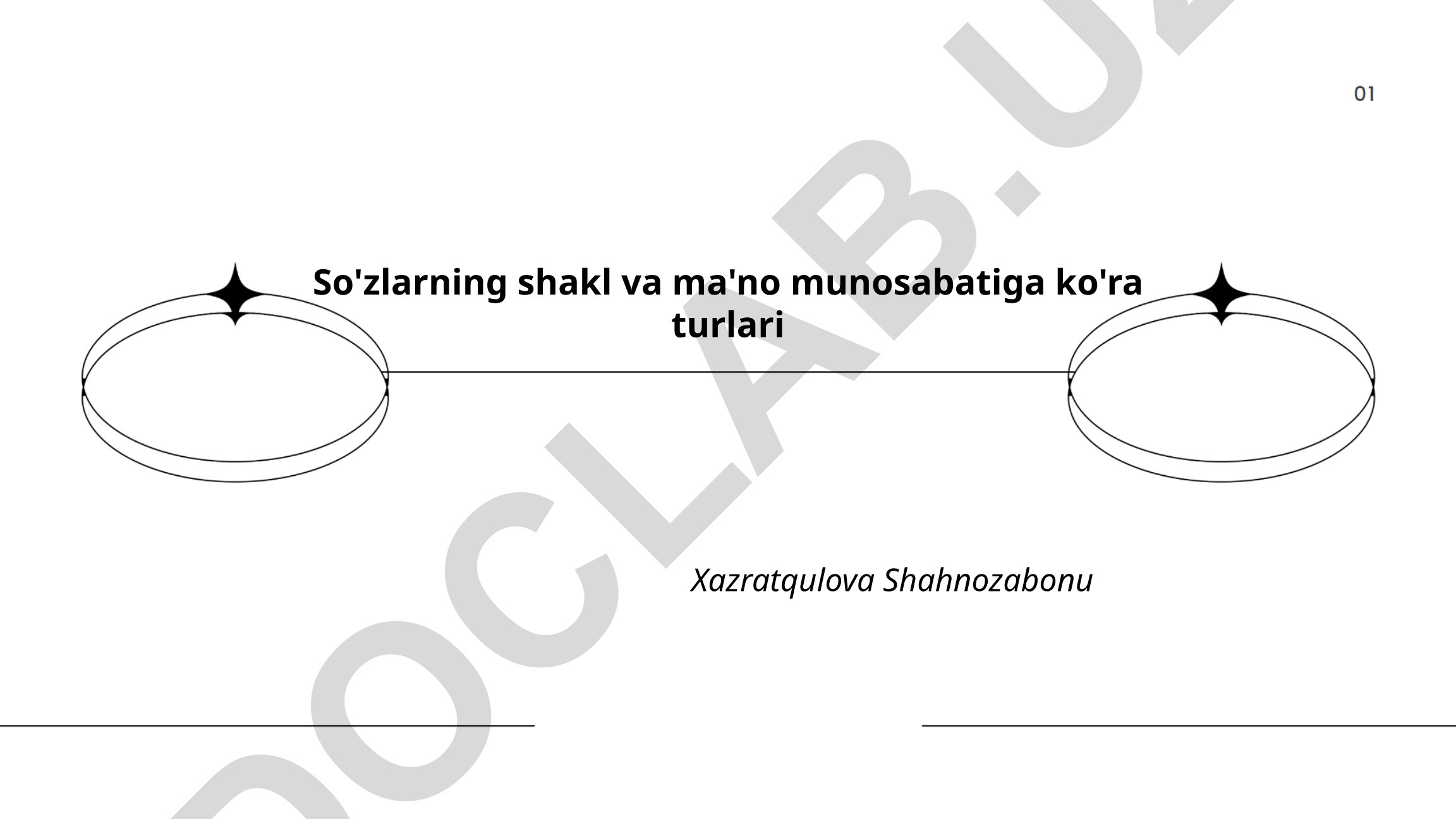 So'zlarning shakl va ma'no munosabatiga ko'ra turlari