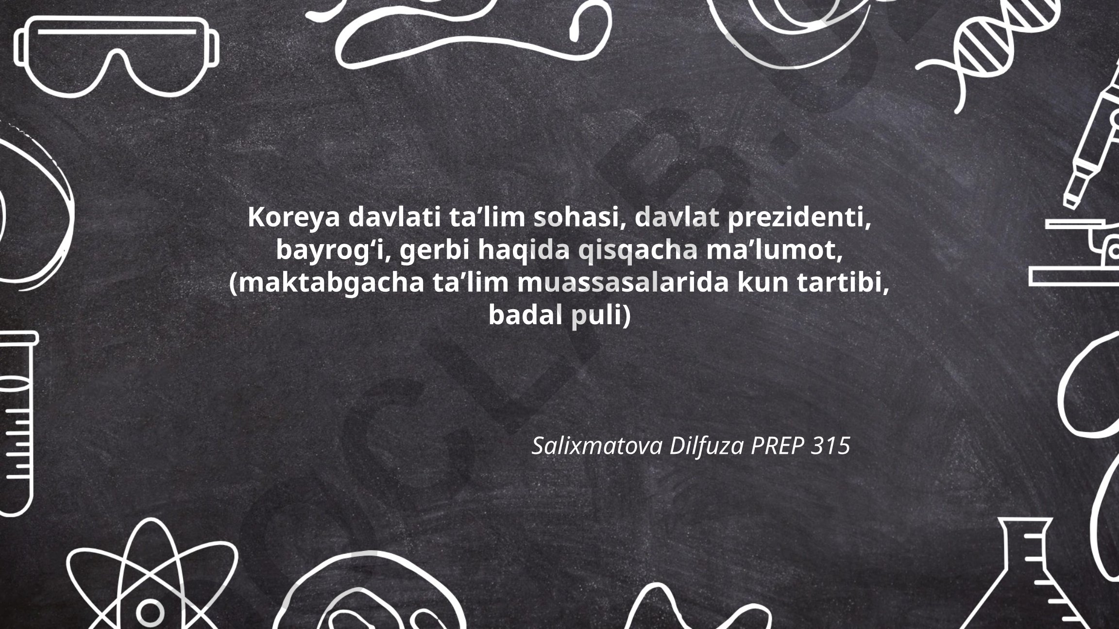 Koreya davlati ta'lim tizimi va maktabgacha ta'lim