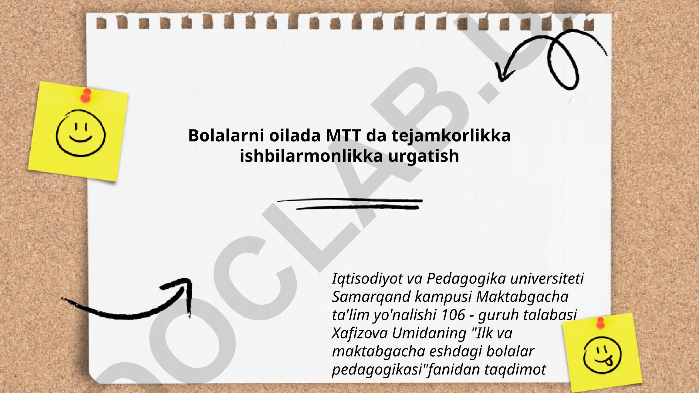 Bolalarni oilada tejamkorlikka va ishbilarmonlikka o'rgatish