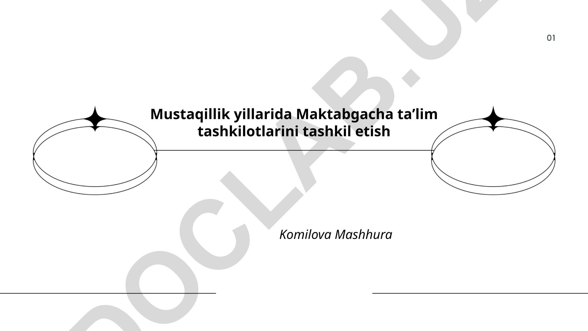 Mustaqillik yillarida maktabgacha ta'lim tashkilotlarini tashkil etish