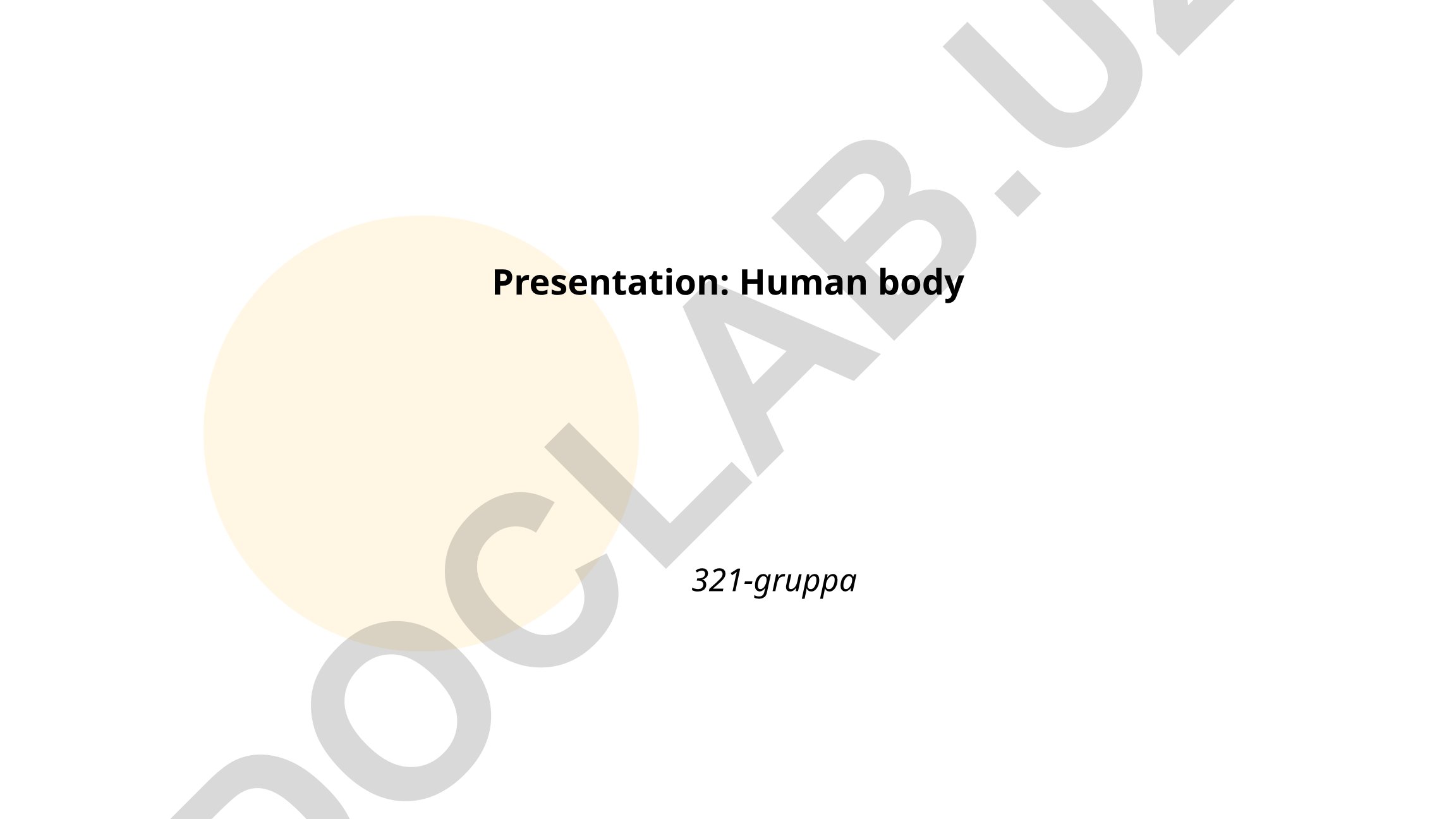 Human body