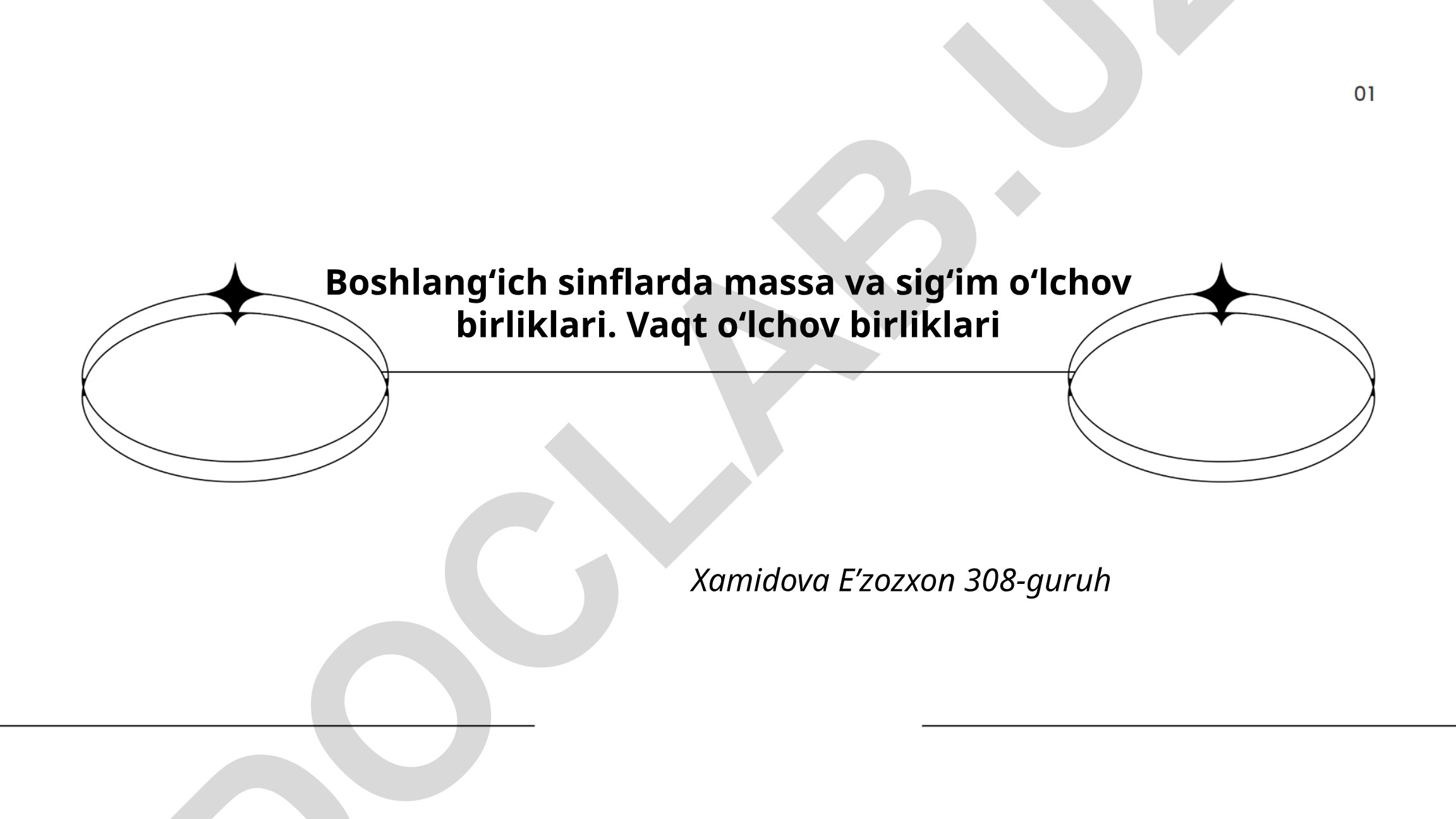 Boshlangʻich sinflarda massa va sigʻim oʻlchov birliklari