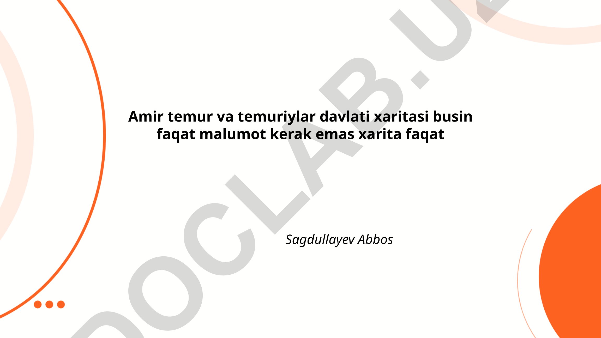 Amir Temur va Temuriylar davlati xaritasi