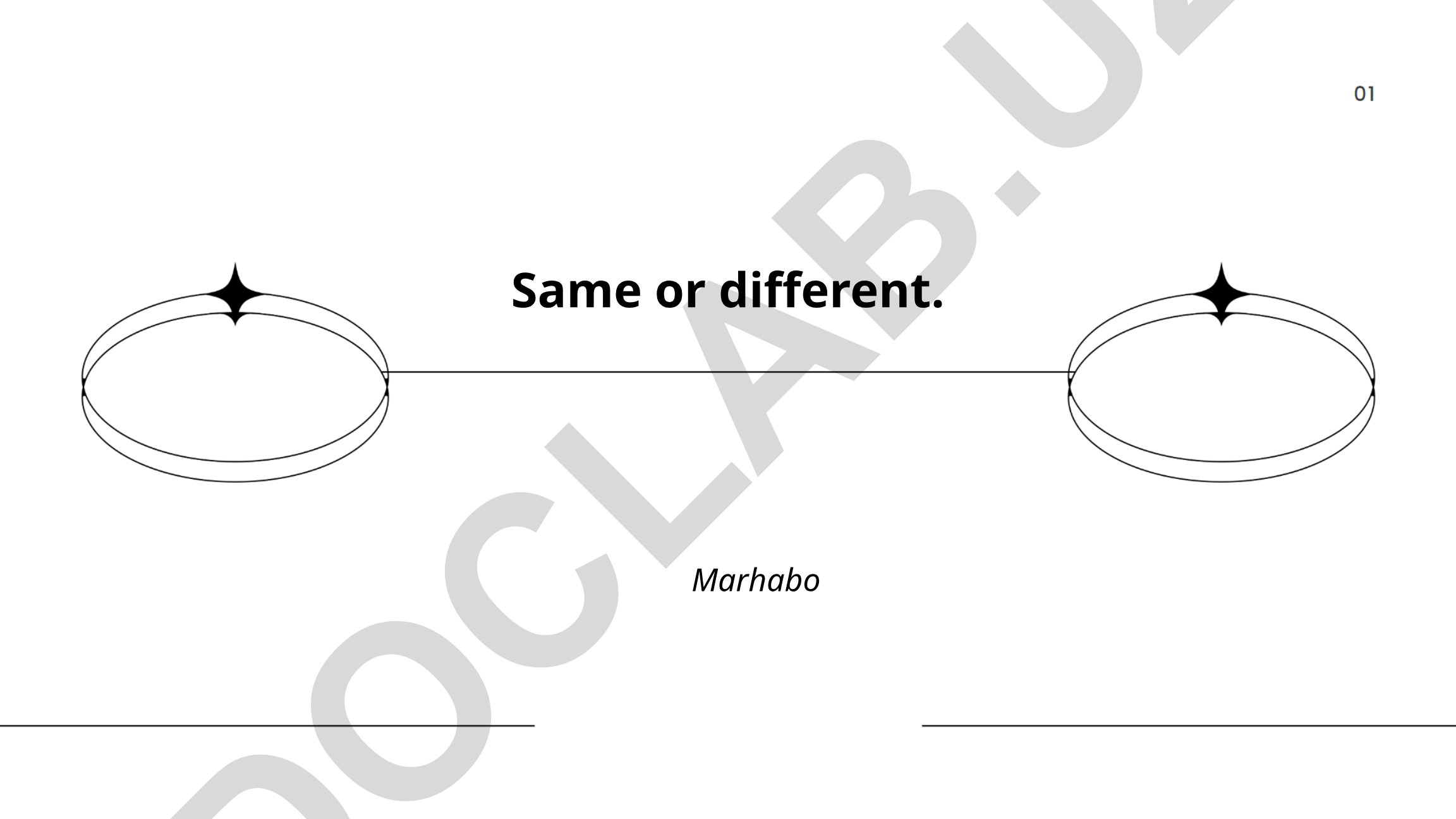Same or different: Taqqoslash mavzulari
