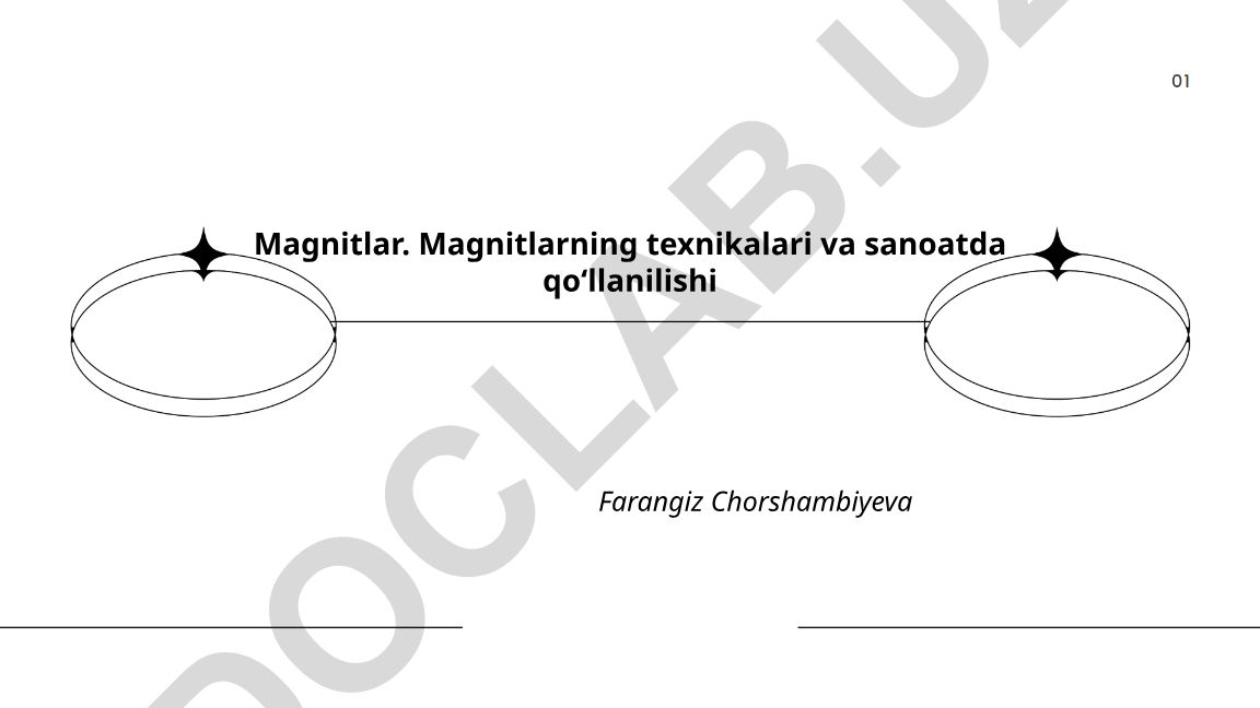 Magnitlar va ularning sanoatda qoʻllanilishi