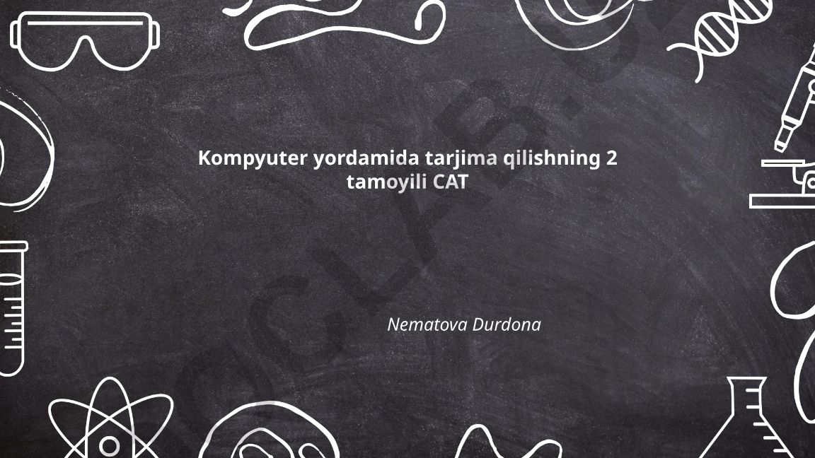 Kompyuter yordamida tarjima qilish tamoyillari