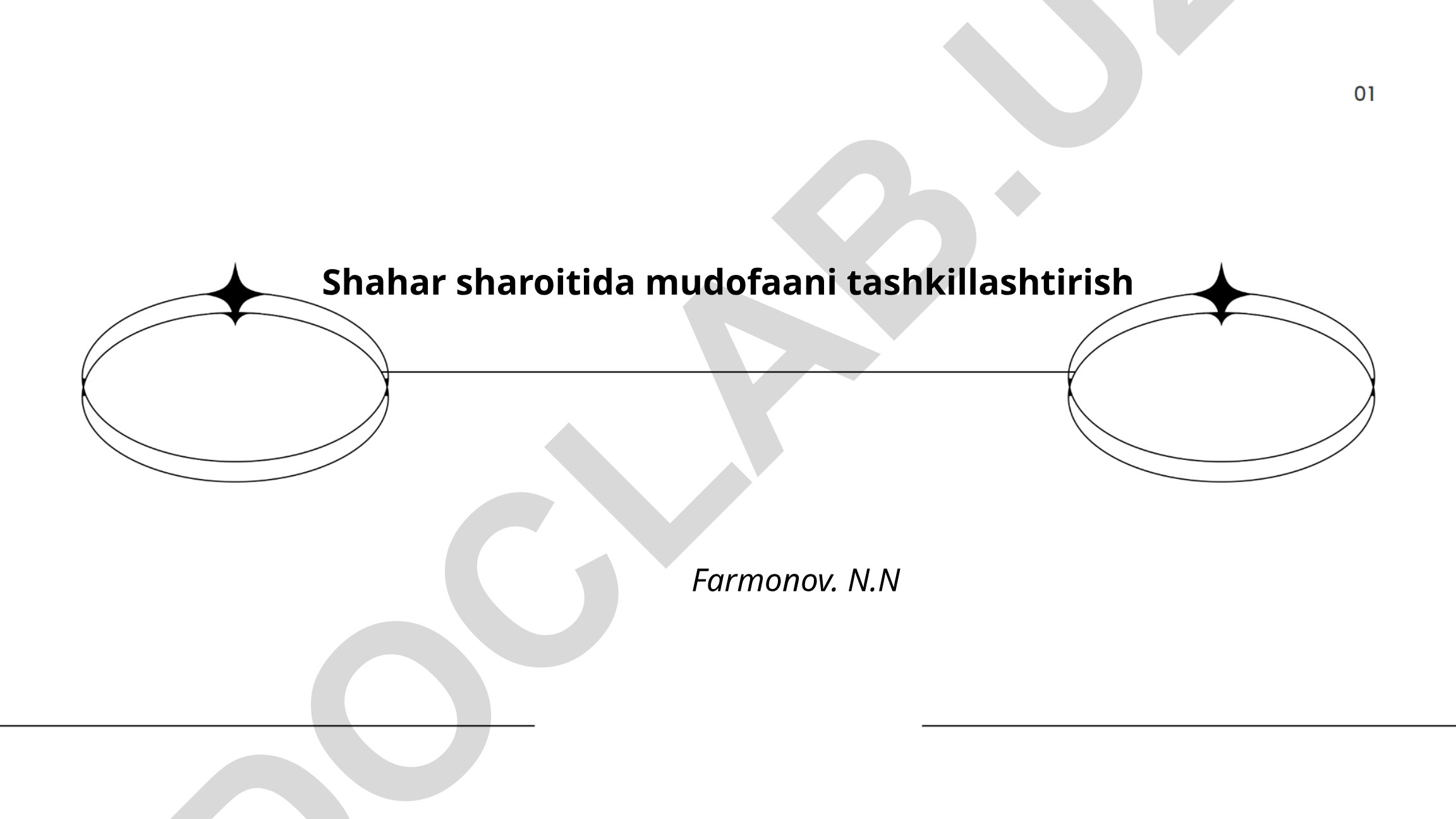 Shahar sharoitida mudofaani tashkillashtirish