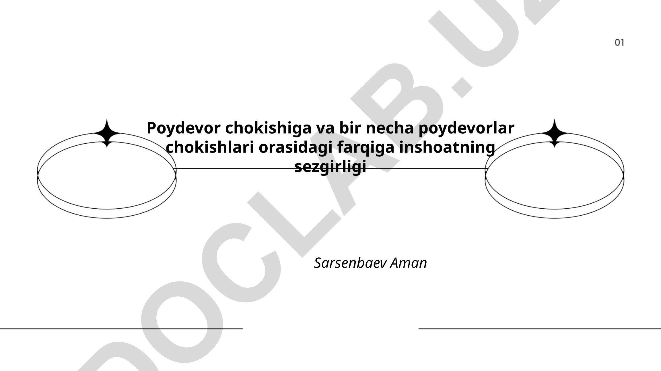 Poydevor chokishiga va bir necha poydevorlar chokishlari orasidagi farqiga inshoatning sezgirligi