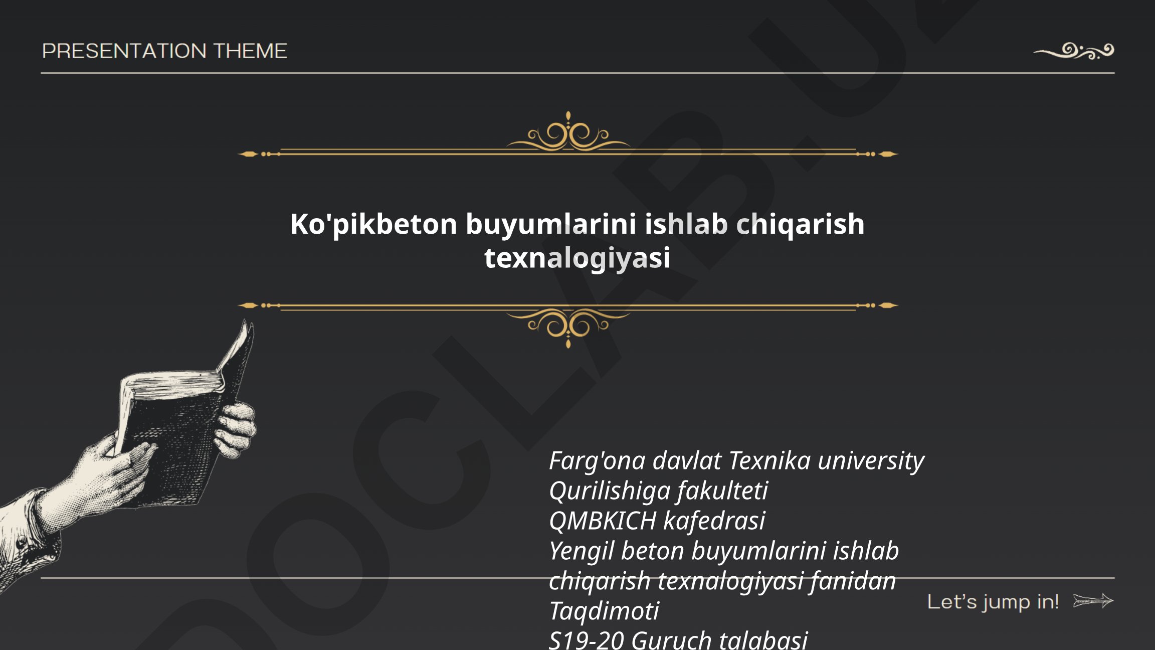Ko'pikbeton buyumlarini ishlab chiqarish texnologiyasi