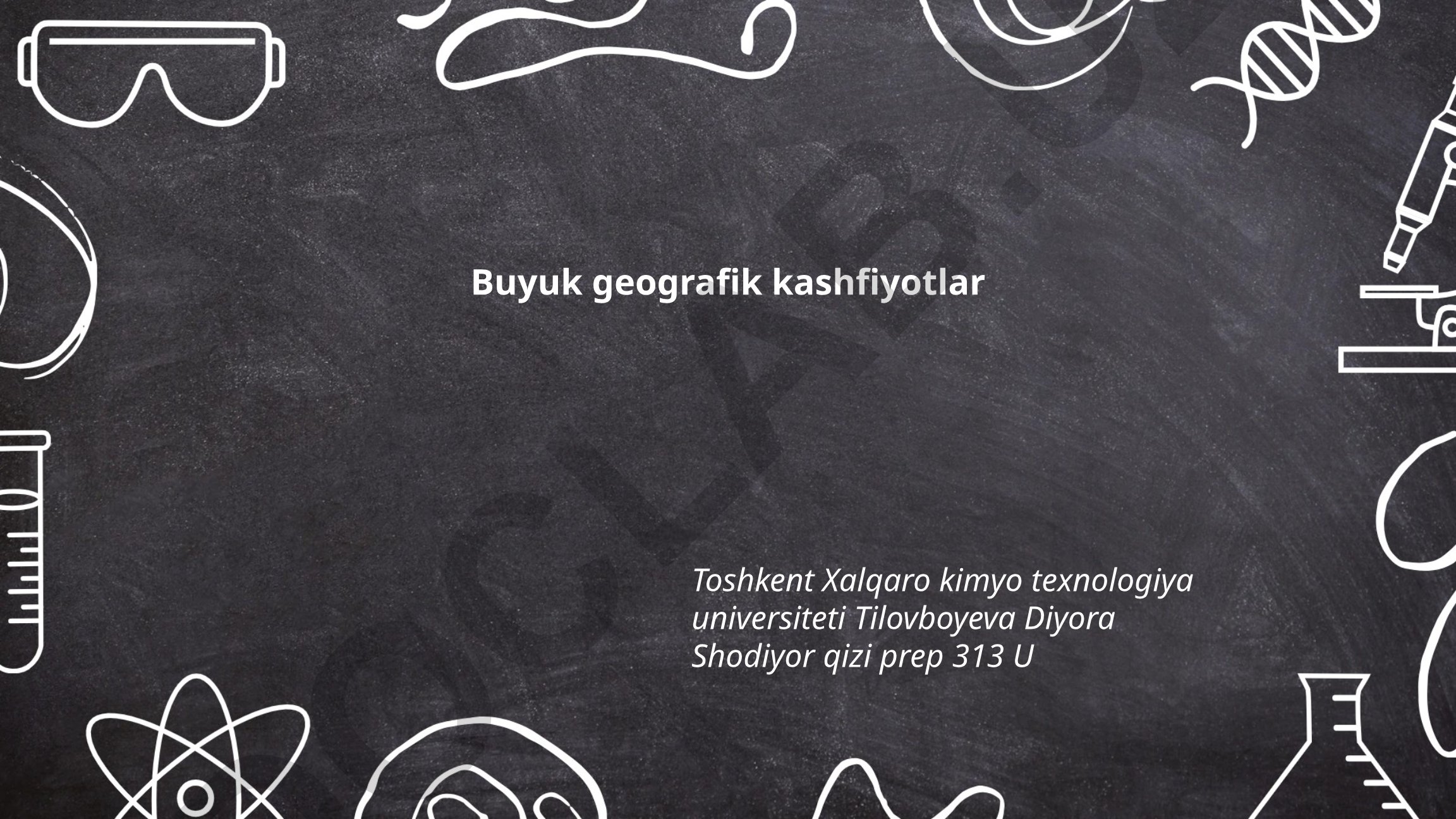 Buyuk geografik kashfiyotlar