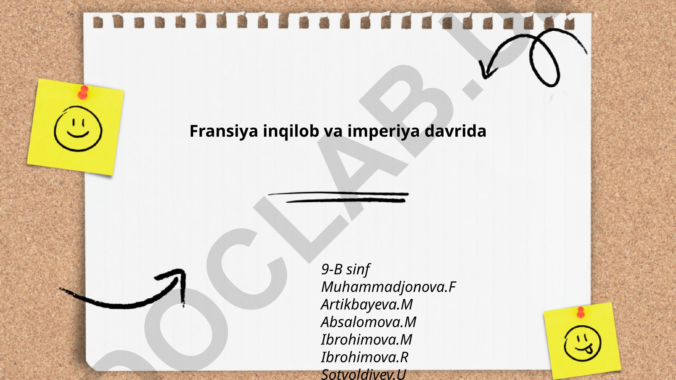 Fransiya inqilob va imperiya davri