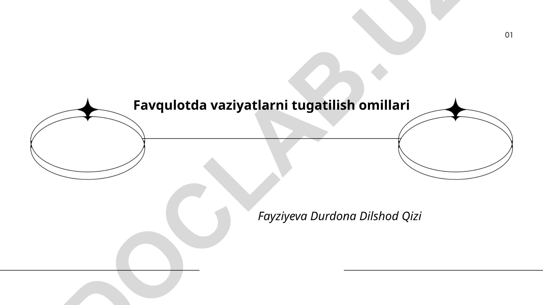 Favqulotda vaziyatlarni tugatilish omillari
